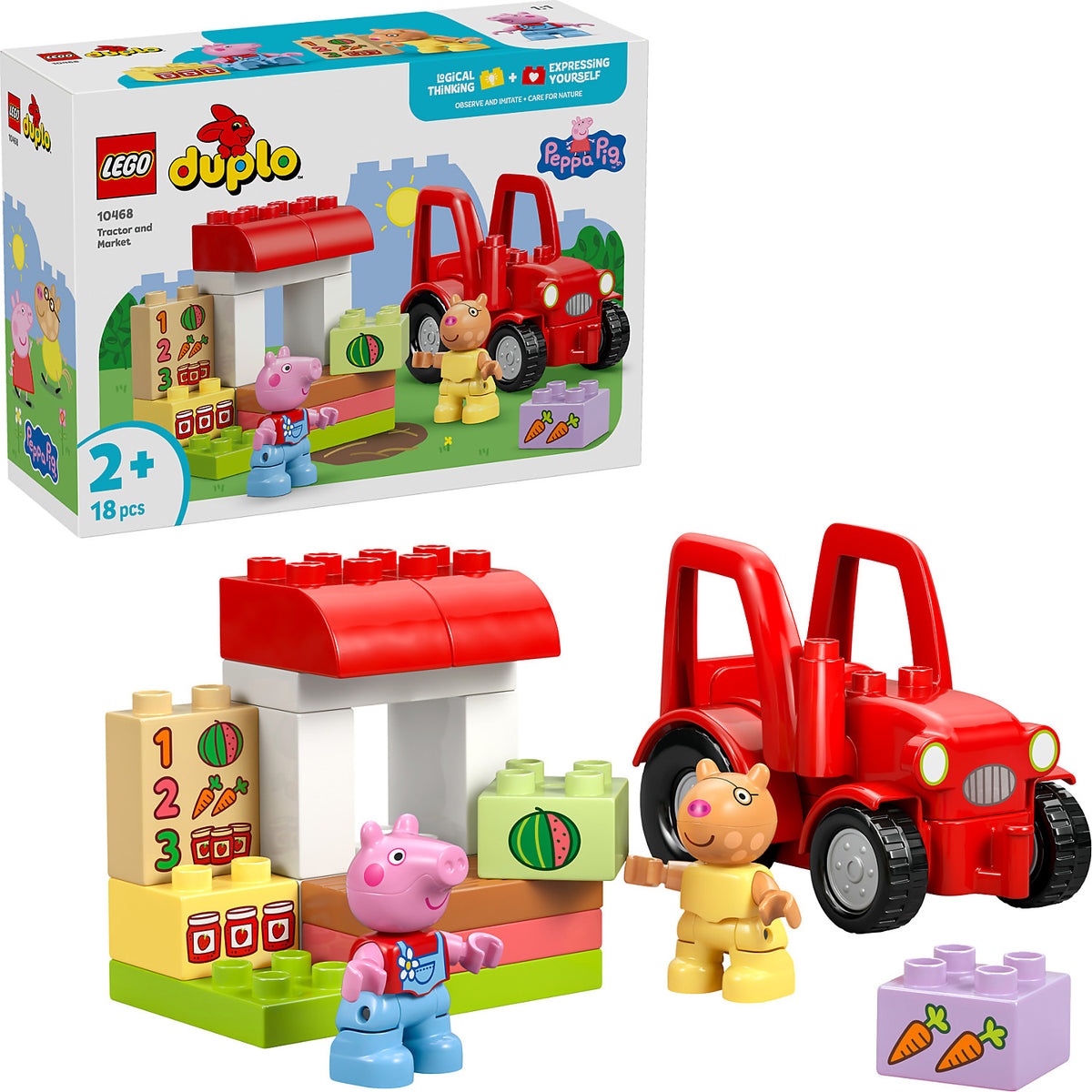 LEGO® 10468 Peppa Pig Tractor and Market - DUPLO®