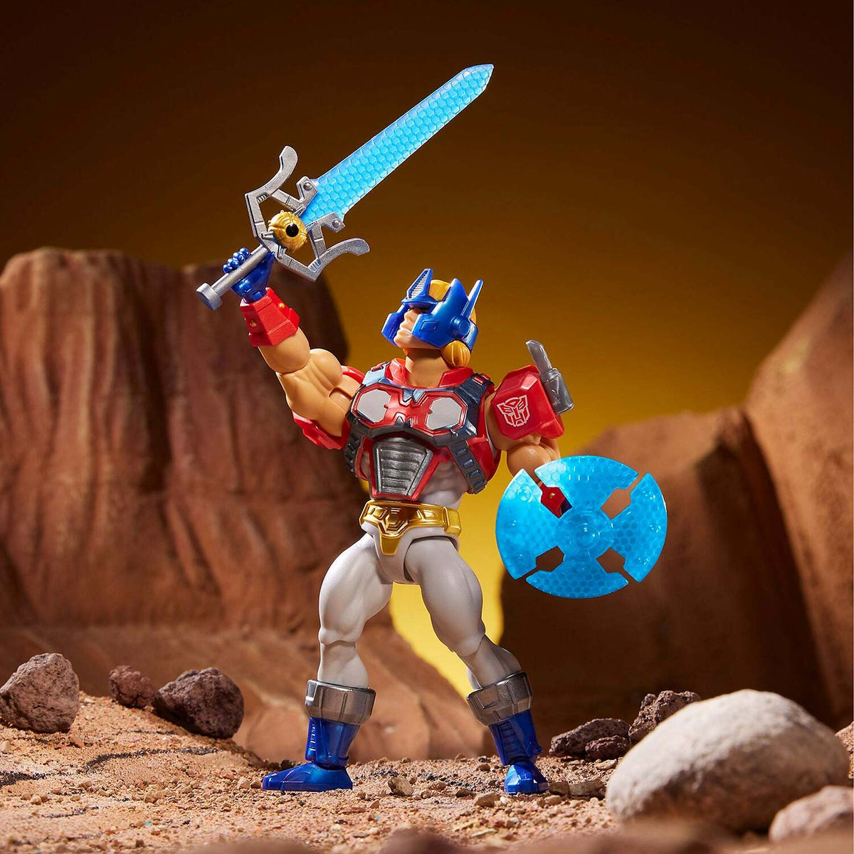 Masters of the Universe - Transformers Optimus Prime Armor He-Man Action Figure MOTU - Mattel