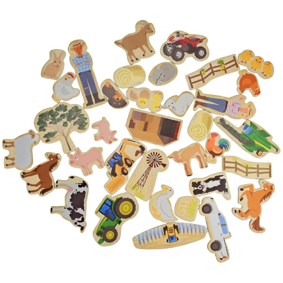Koala Dream - Fridge Friends Aussie Farm Wooden Magnetic Shapes 35pcs
