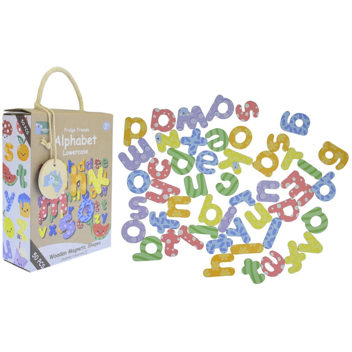 Koala Dream - Fridge Friends Alphabet Lowercase Wooden Magnetic Alphabet Lowercase 50pcs