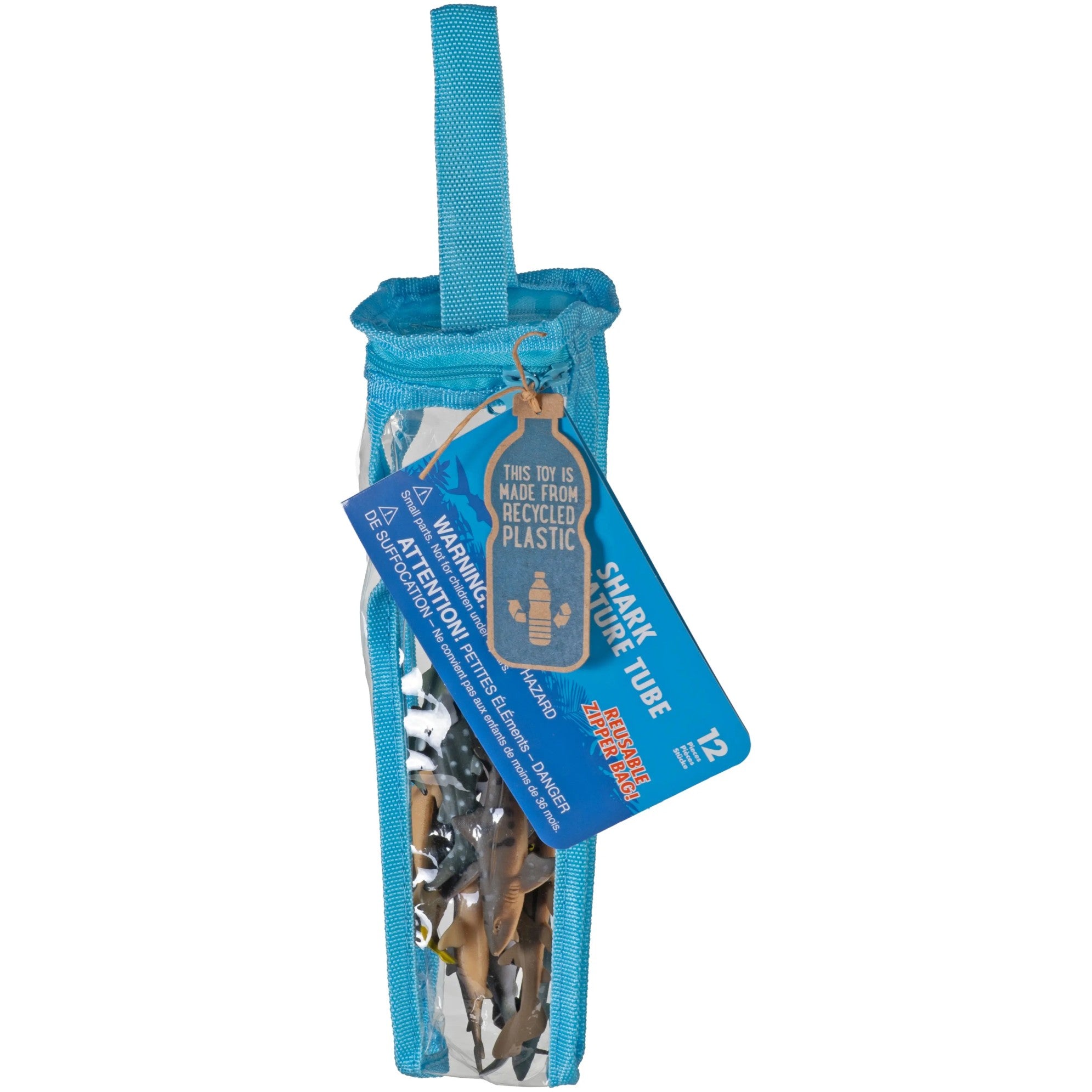 Wild Republic - Eco Zip Tube Shark Animal Figures