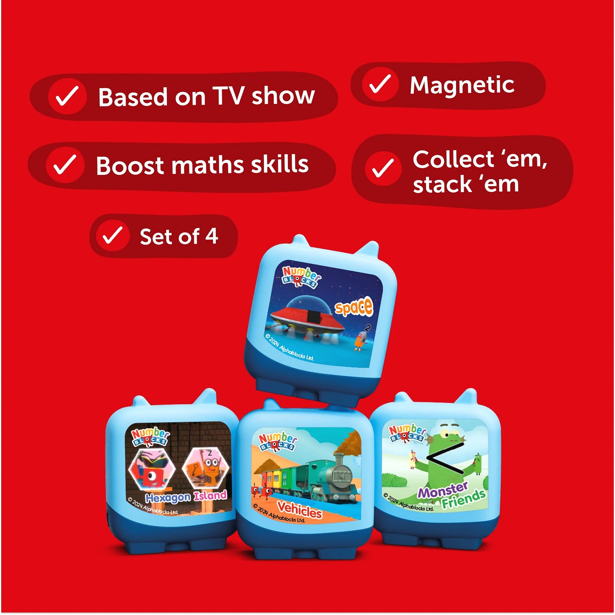 Tonies - Clever Pocket Tonies Numberblocks Set (Toniebox not Included)