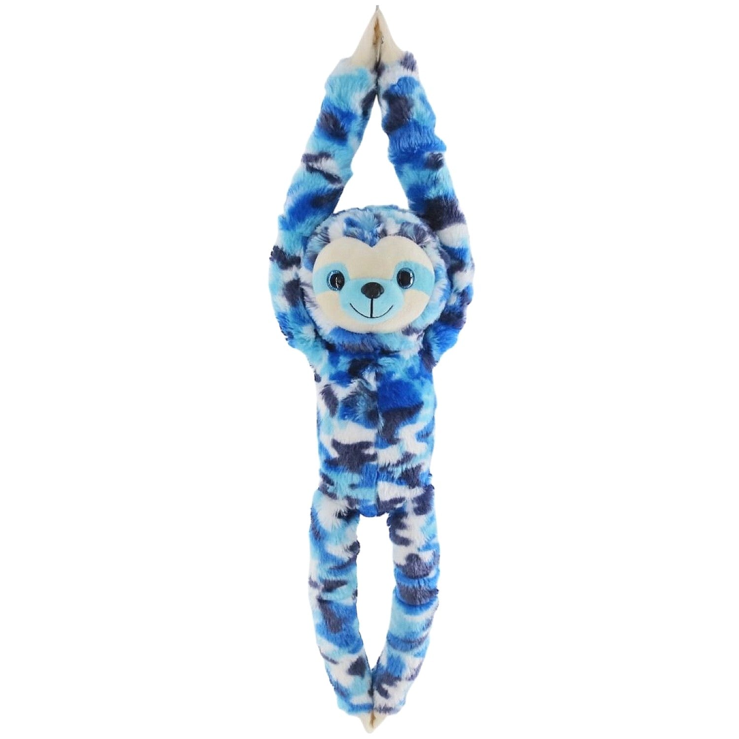 Cotton Candy - Plush Boomer Hanging Sloth - Blue Camo