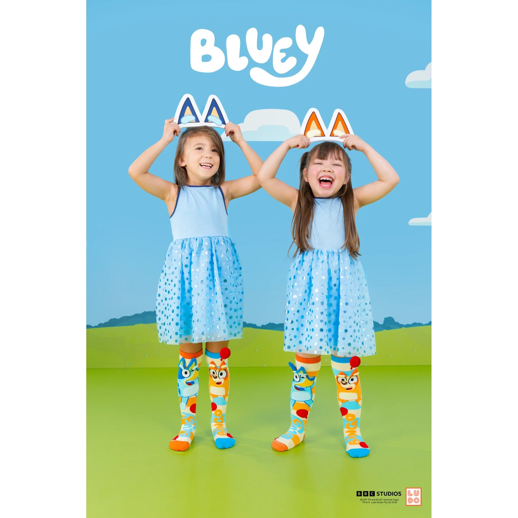 Madmia - Bluey Socks Toddler Age 3-5y
