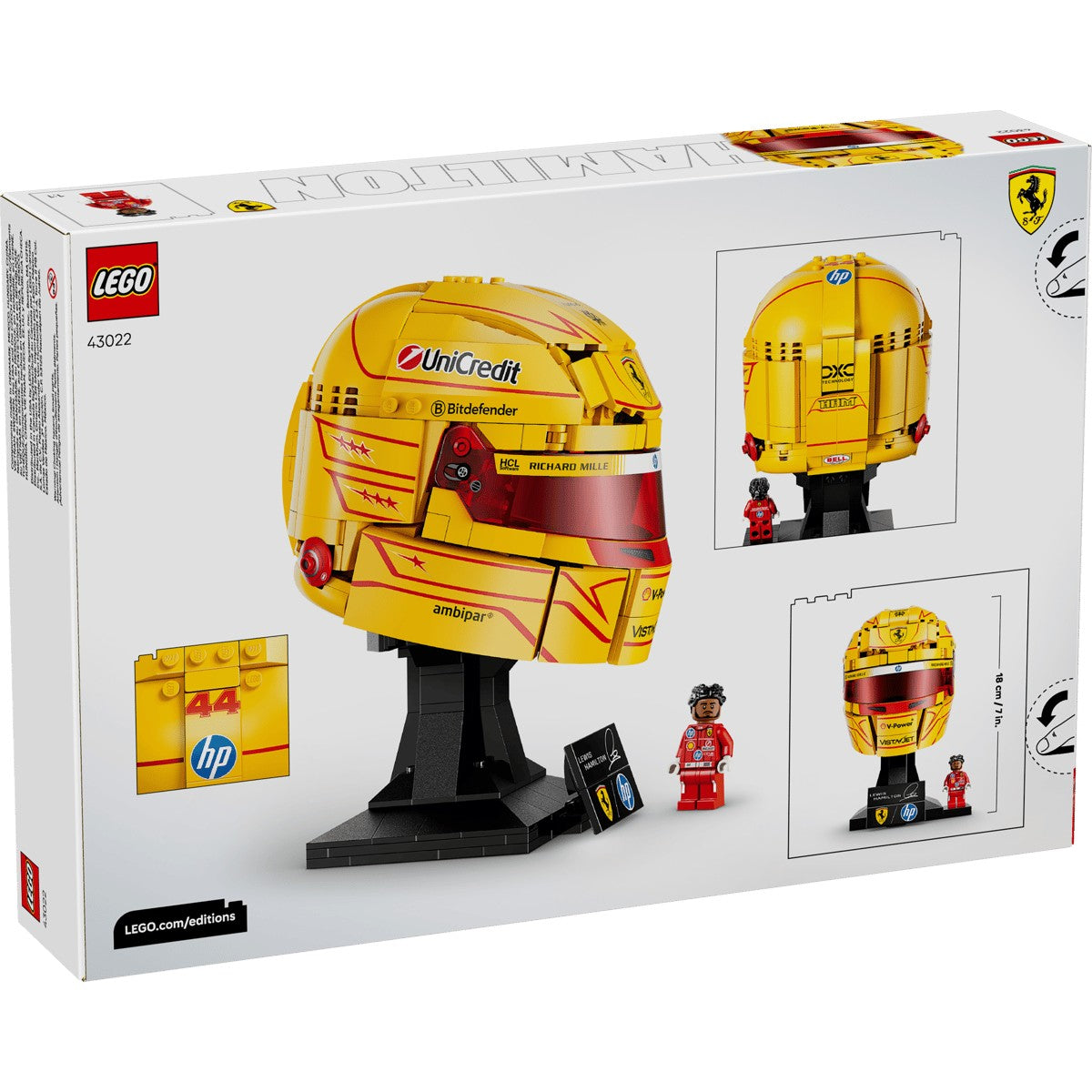 LEGO® 43022 Scuderia Ferrari HP Lewis Hamilton Helmet - Editions