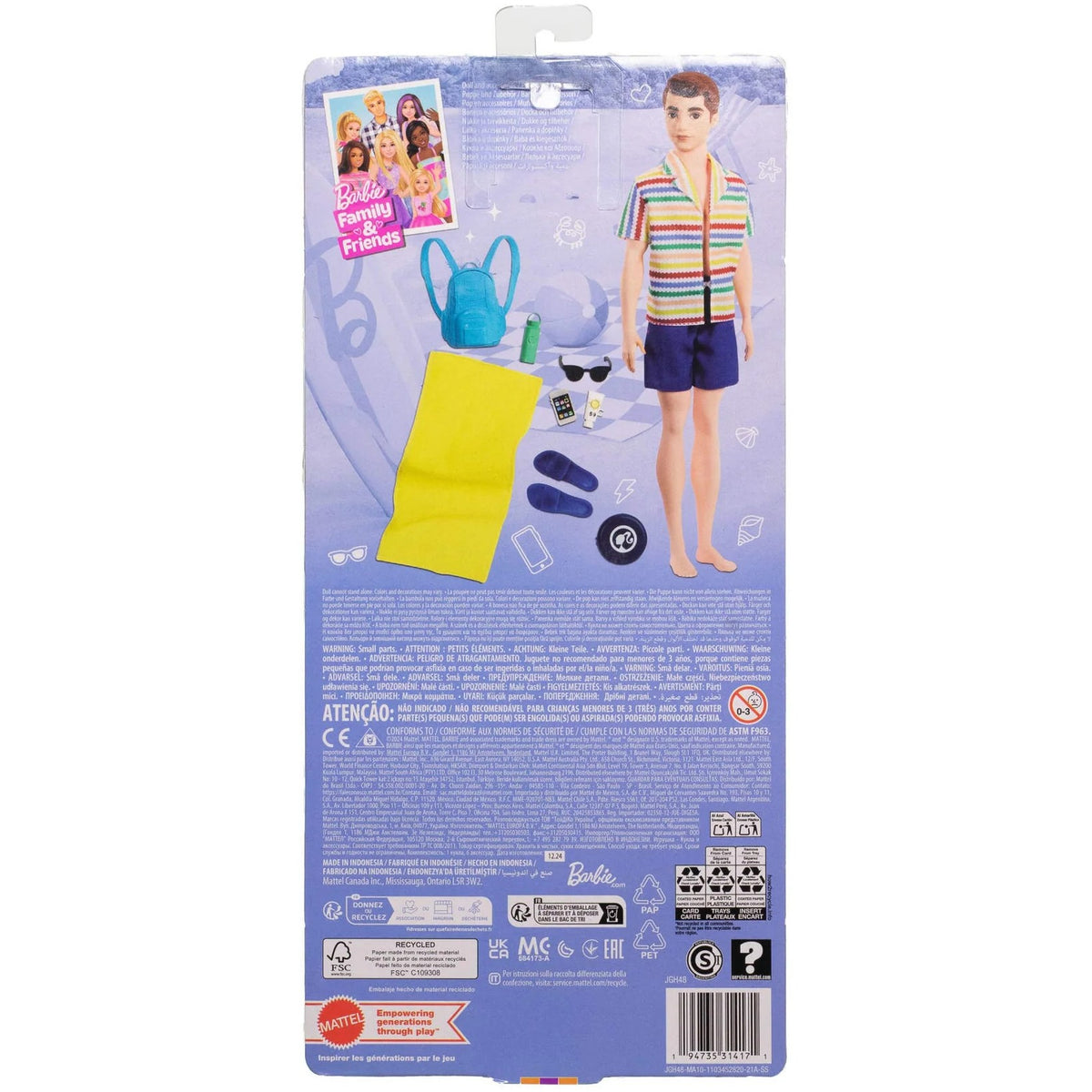 Barbie - Friends & Family Buddy of Ken Allan Doll - Mattel