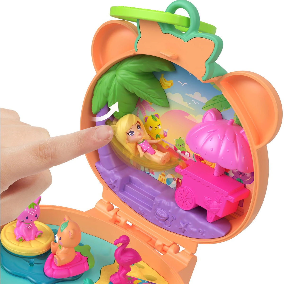 Polly Pocket - Plushie Bear Compact - Mattel