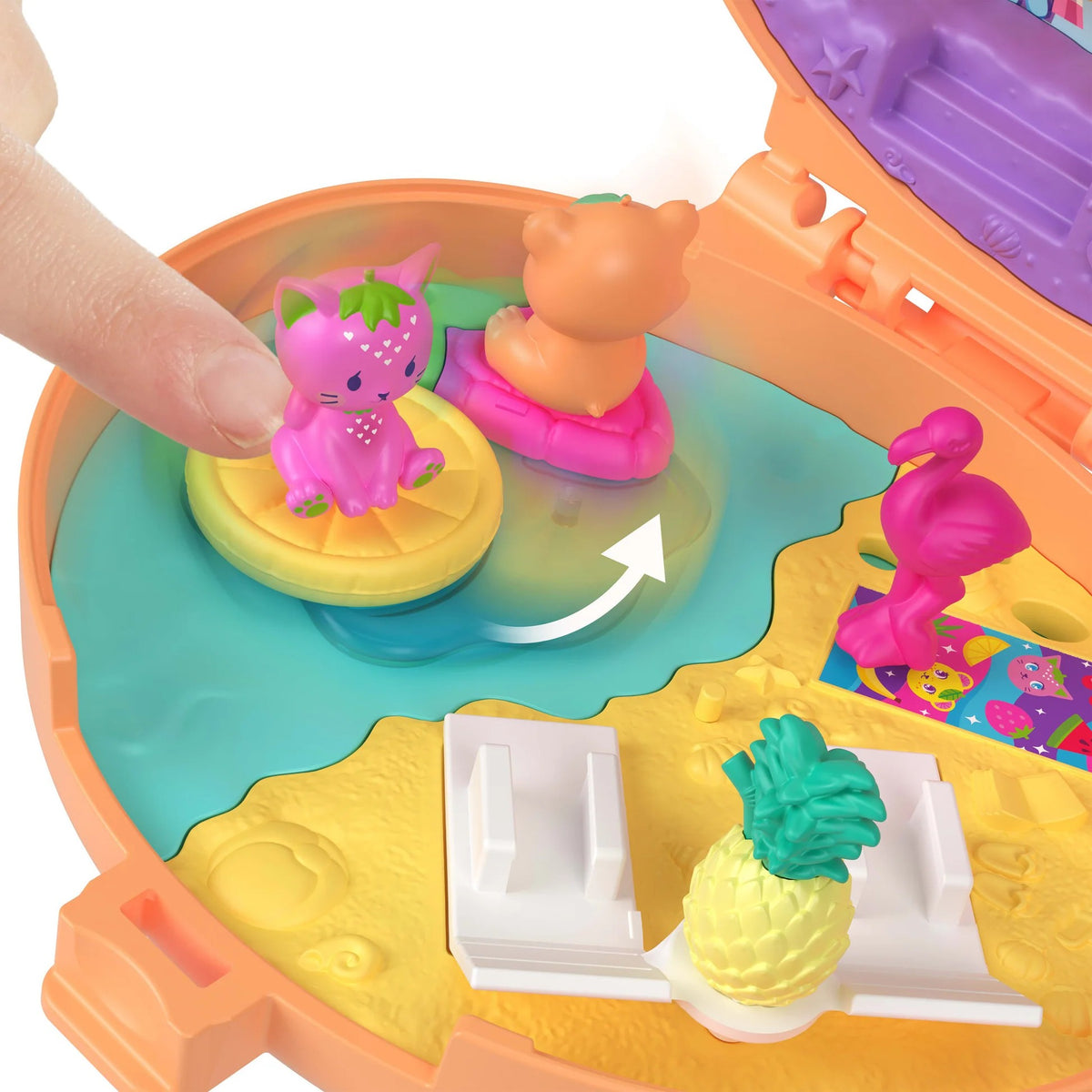 Polly Pocket - Plushie Bear Compact - Mattel