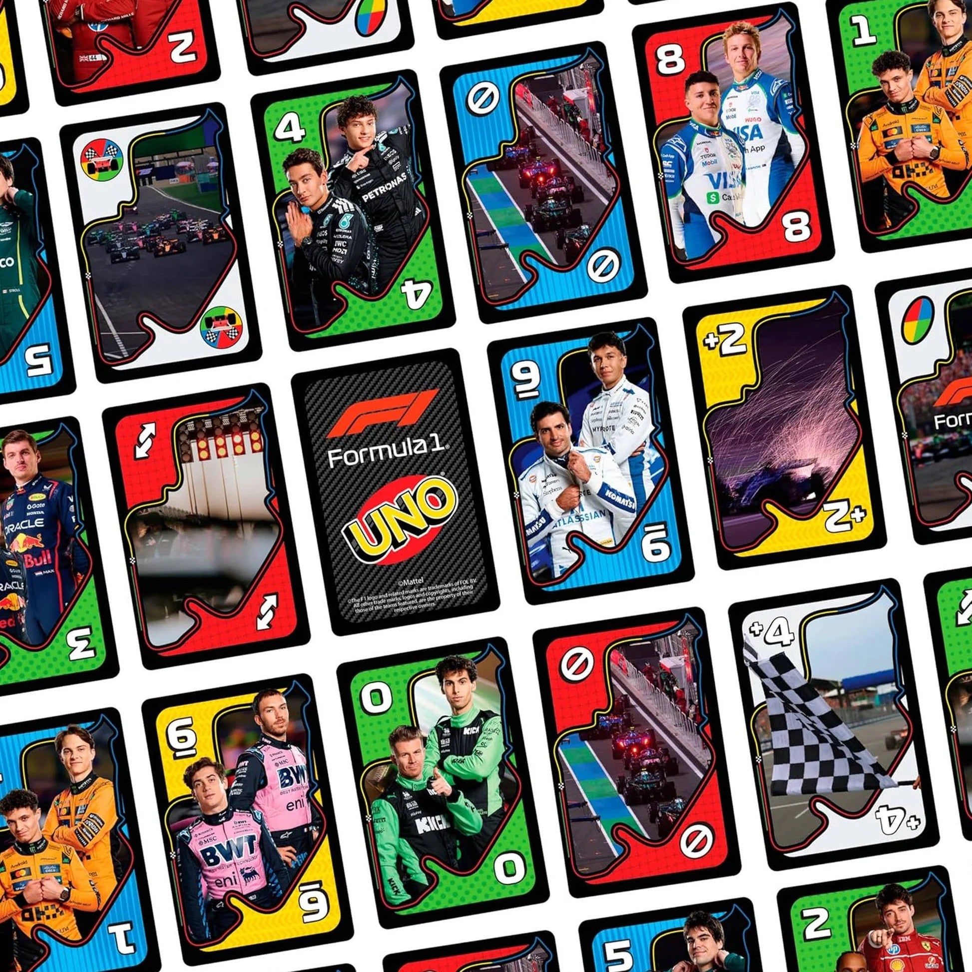 UNO - Formula 1 Race Card Game - Mattel