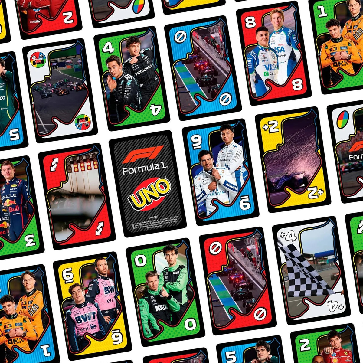 UNO - Formula 1 Race Card Game - Mattel
