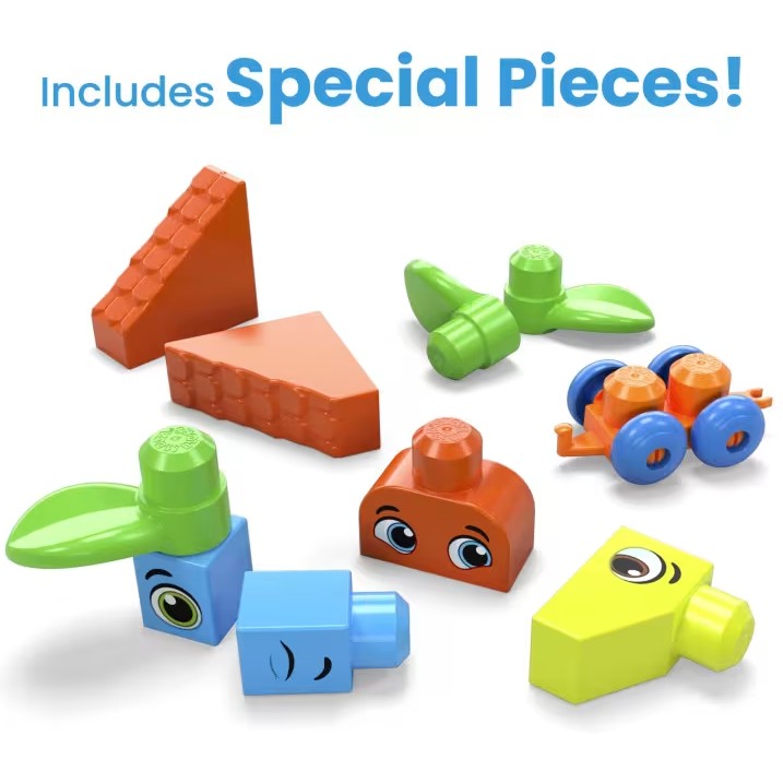 MEGA BLOKS - Fisher-Price Bigger Building Bag 150 Blocks - Fisher-Price
