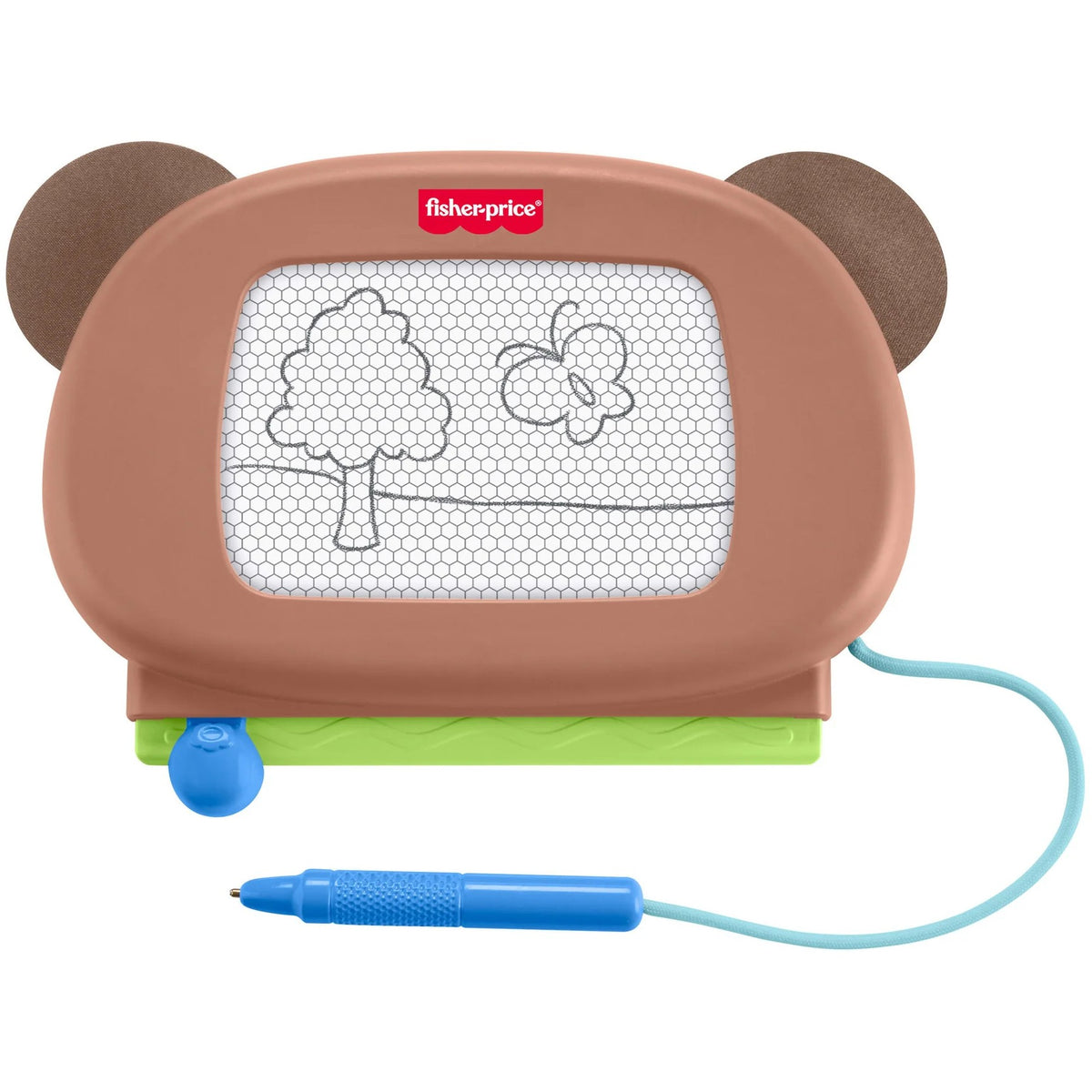 Fisher-Price - Friendship Forest Doodle Pro Brown Bear Magnetic Writing & Drawing Tablet - Mattel