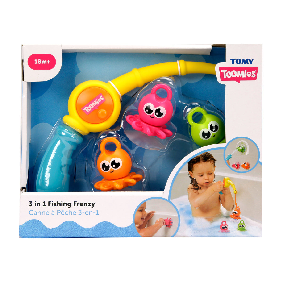 TOMY - 3-in-1 Fishing Frenzy Bathtime Playset