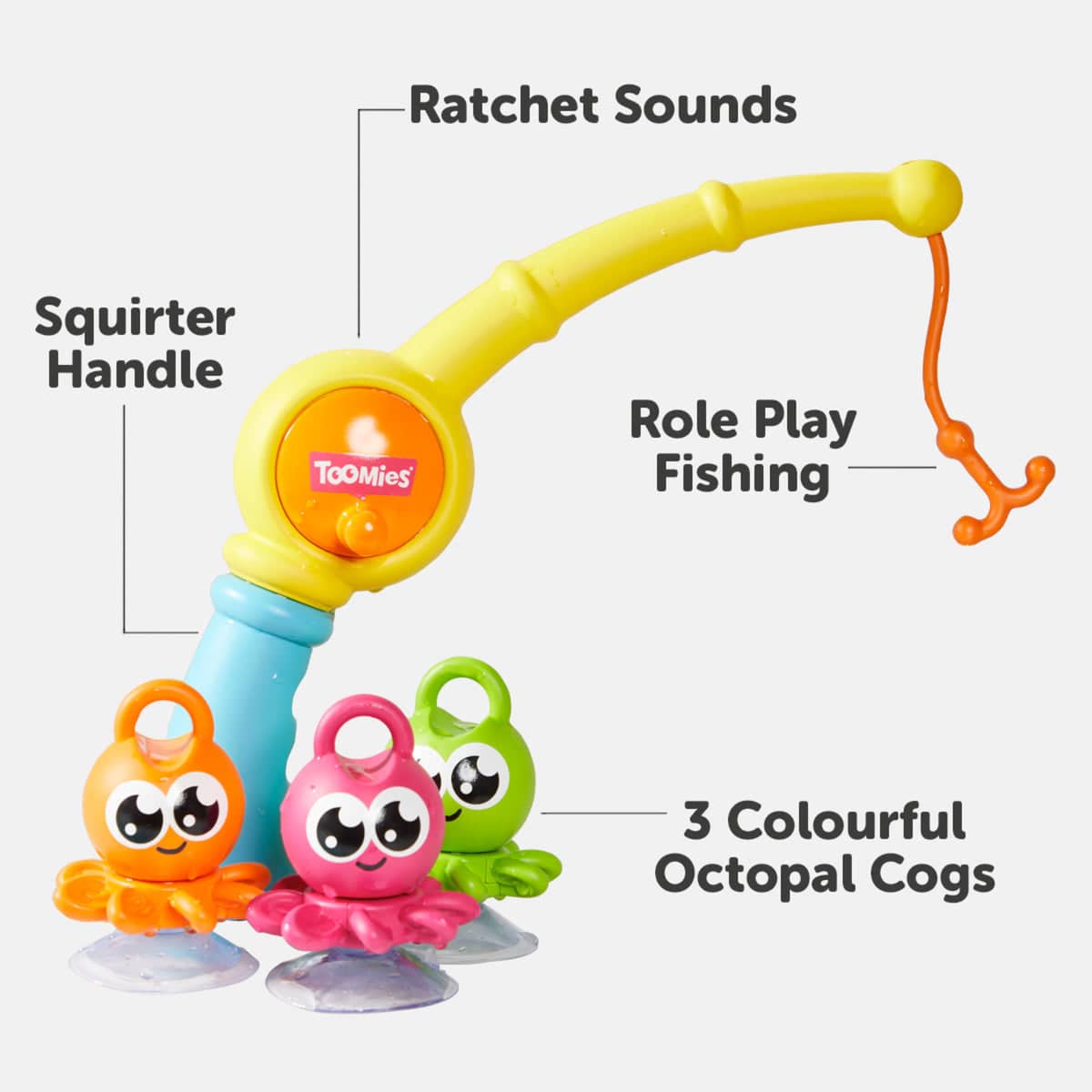 TOMY - 3-in-1 Fishing Frenzy Bathtime Playset