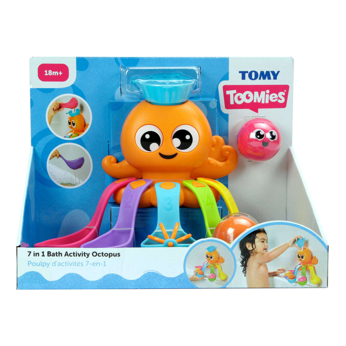 TOMY - 7 In 1 Bath Activity Octopus Playset