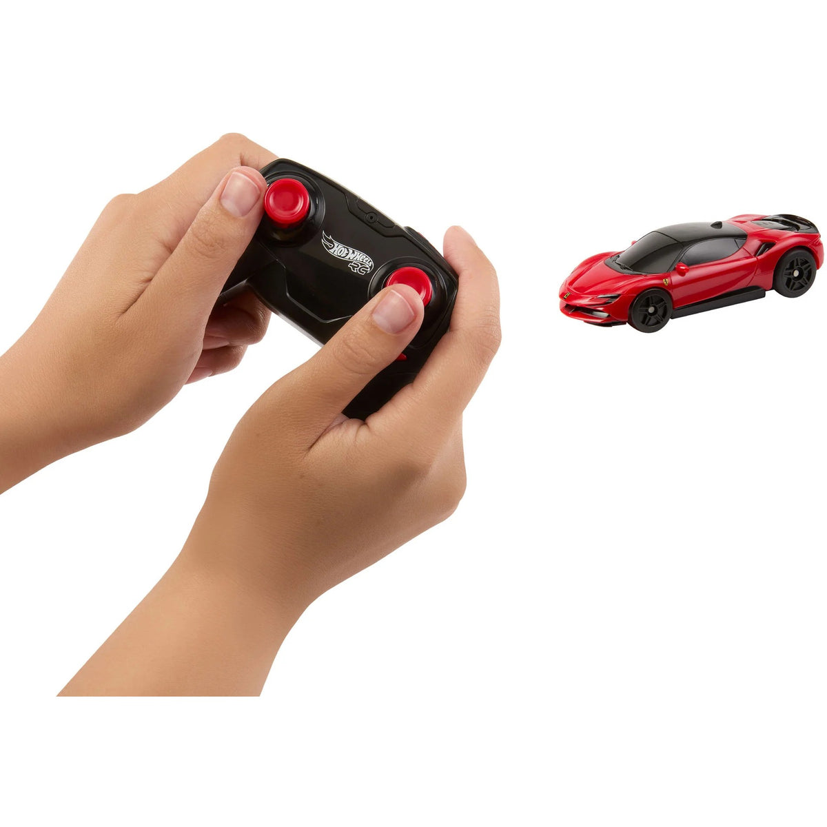 Hot Wheels - RC 1:64 Ferrari SF90 Stradale Assetto Fiorano Die-Cast Vehicle - Mattel