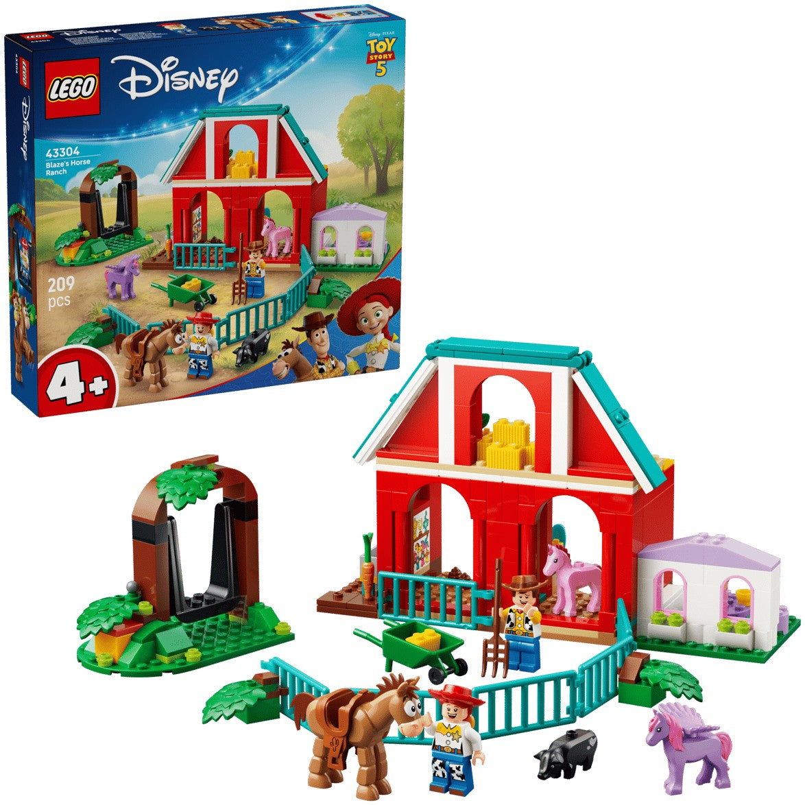 LEGO® 43304 Blaze's Horse Ranch - Disney 4+ Toy Story 5