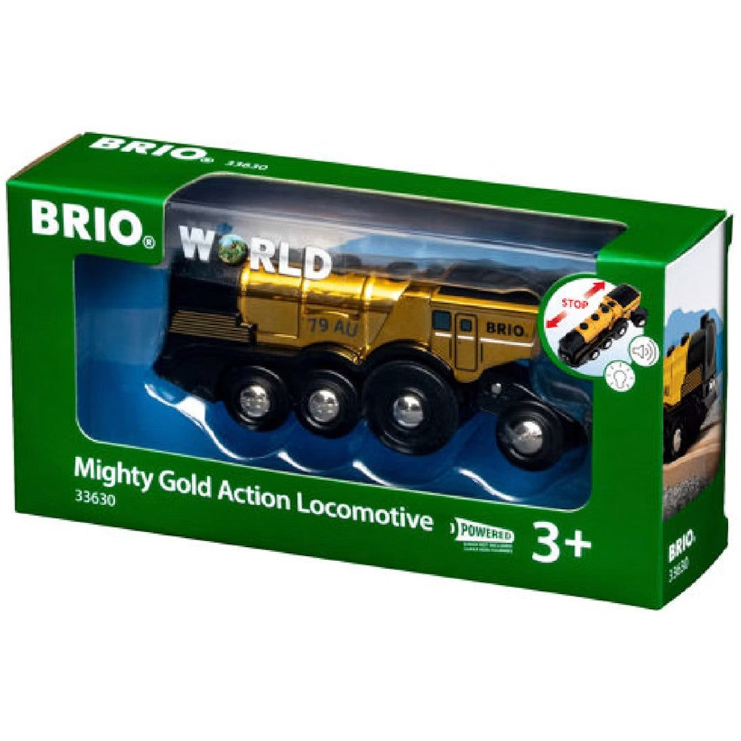 BRIO World - Mighty Gold Action Locomotive