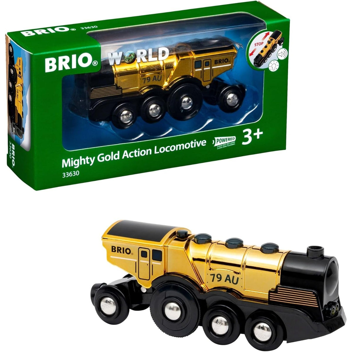 BRIO World - Mighty Gold Action Locomotive