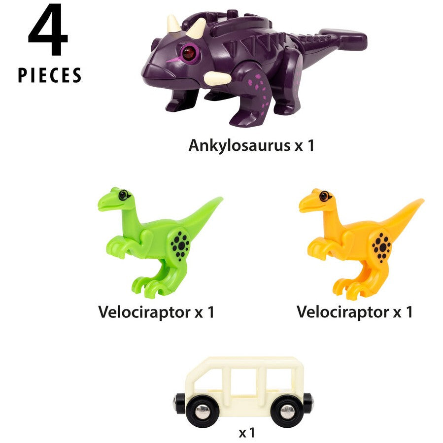 BRIO World - Dinosaur Attack Set 4 Pieces