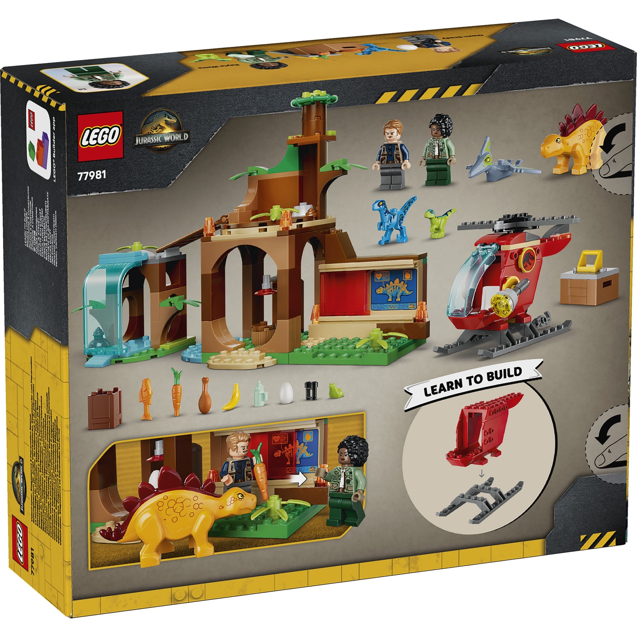 LEGO® 77981 Velociraptor Stegosaurus & Pteranodon Rescue - Jurassic World™ 4+