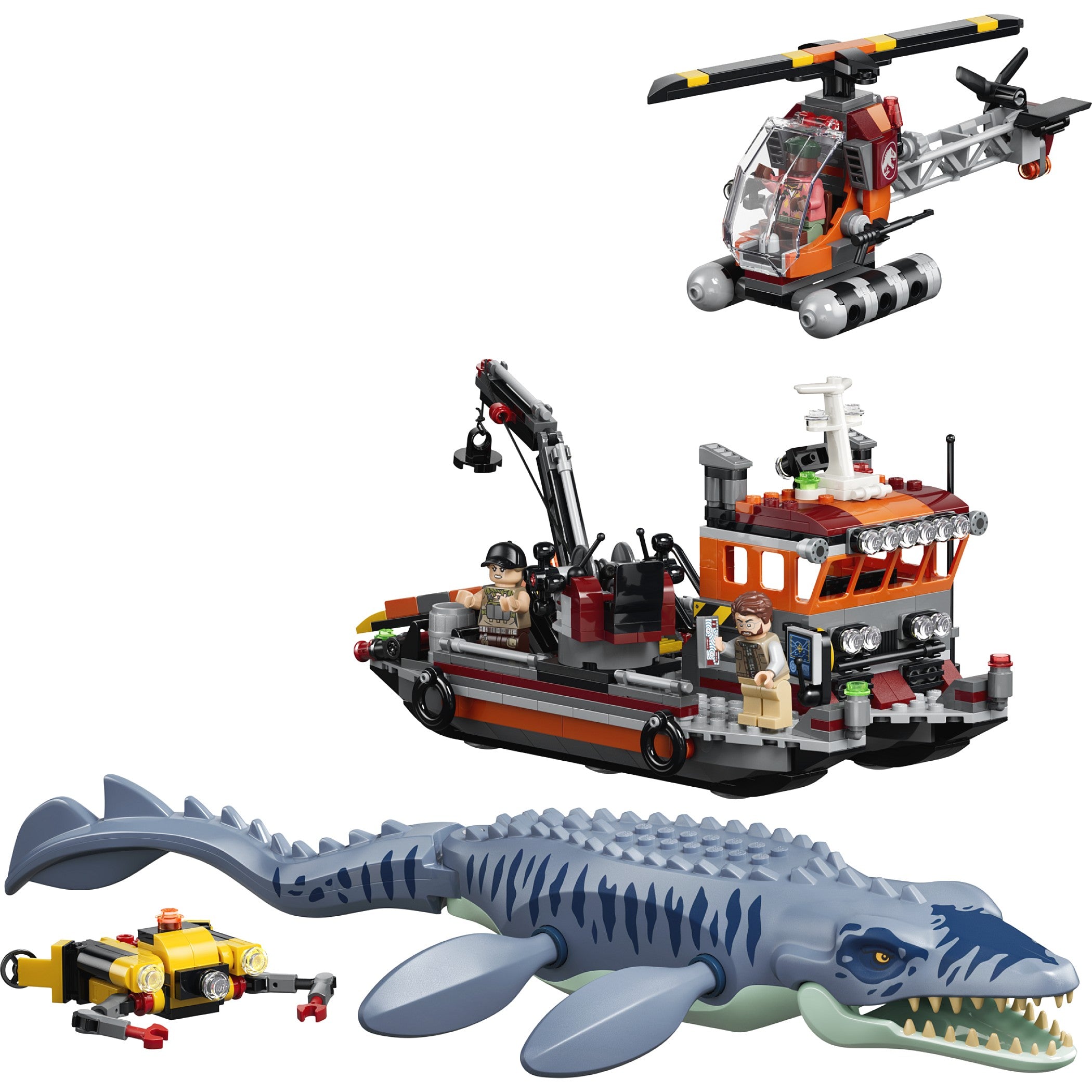 LEGO® 77983 Mosasaurus Dinosaur Boat Attack - Jurassic World™