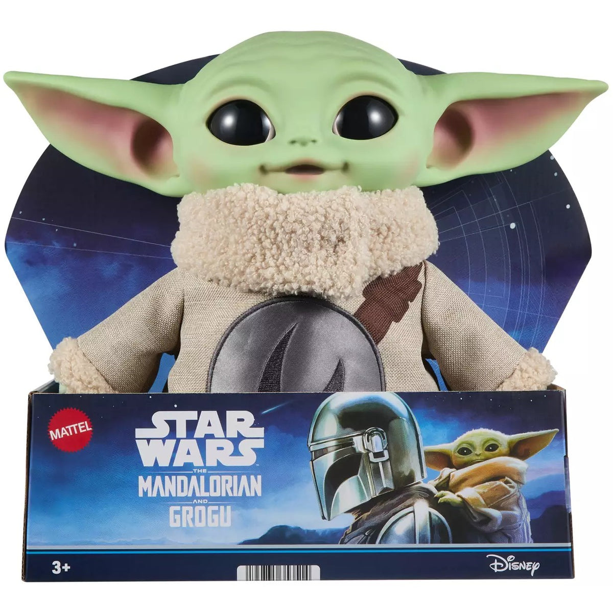 Star Wars - The Mandalorian & Grogu Movie Grogu Rondel Design Vinyl Head Soft Plus - Mattel h Body