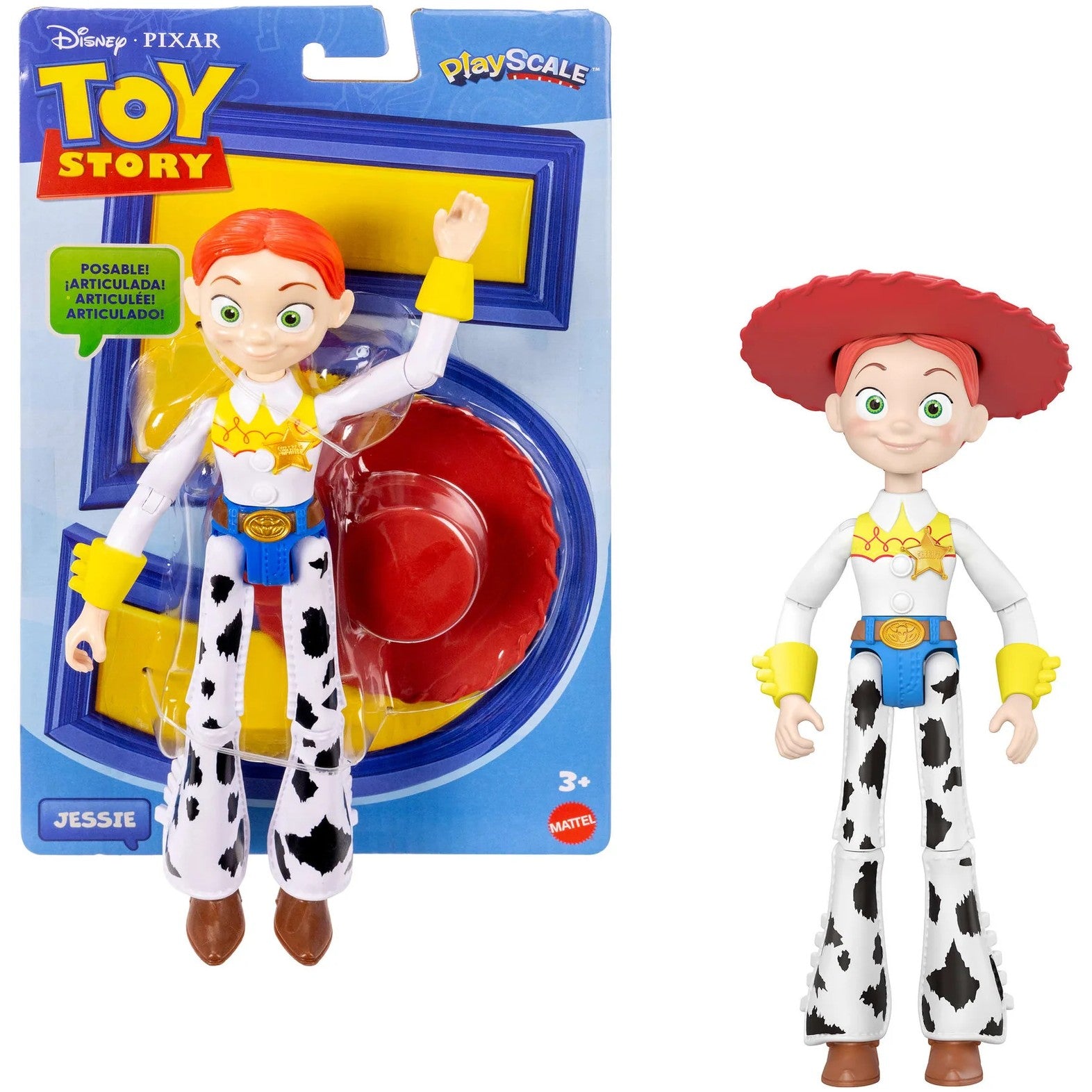 Disney Pixar - Toy Story 5 Jessie Action Figure 8.8-inch Tall Cowgirl 12 Posable Joints - Mattel