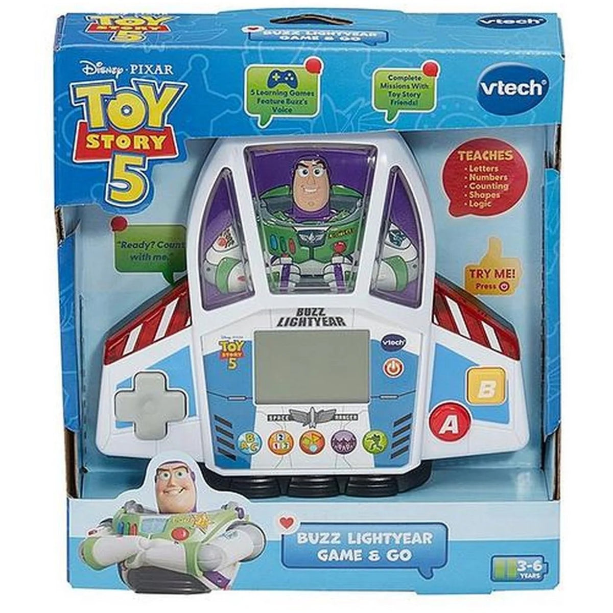 VTech - Toy Story 5 Buzz Game & Go Learning Console