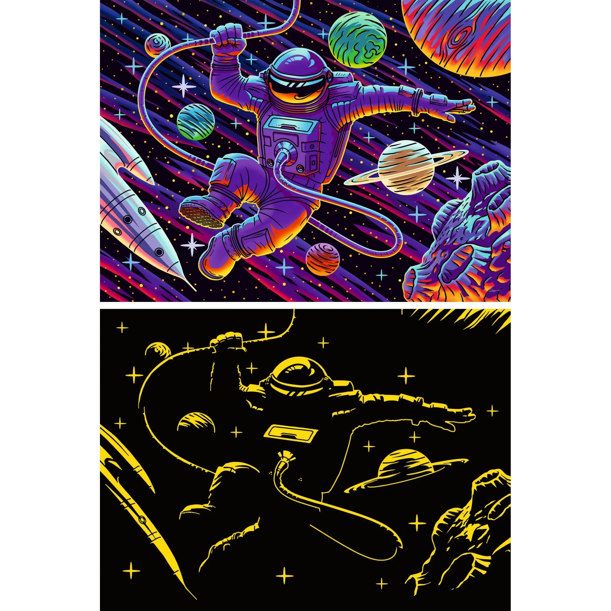 Ravensburger - Starline Outer Space Adventure Jigsaw Puzzle XXL 200 Pcs