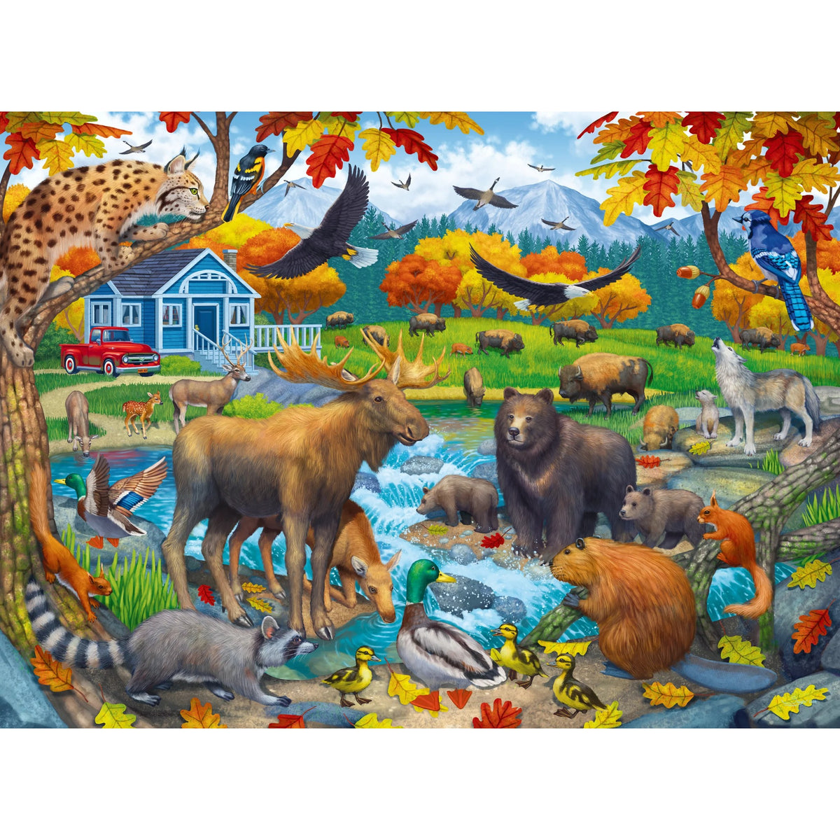 Ravensburger - Wildlife Gathering Jigsaw Puzzle XXL 150 Pcs