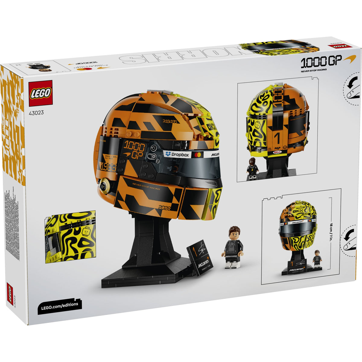 LEGO® 43023 McLaren Mastercard F1 Team Lando Norris Helmet - Editions