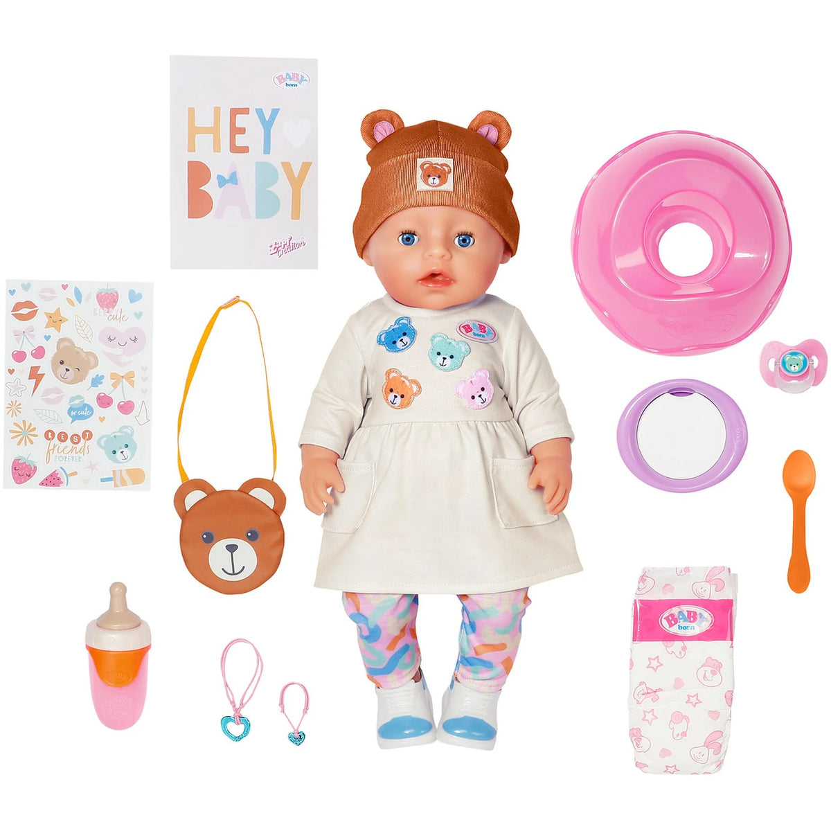 BABY born - Emma in Teddy Style 43cm Baby Doll & Accessories