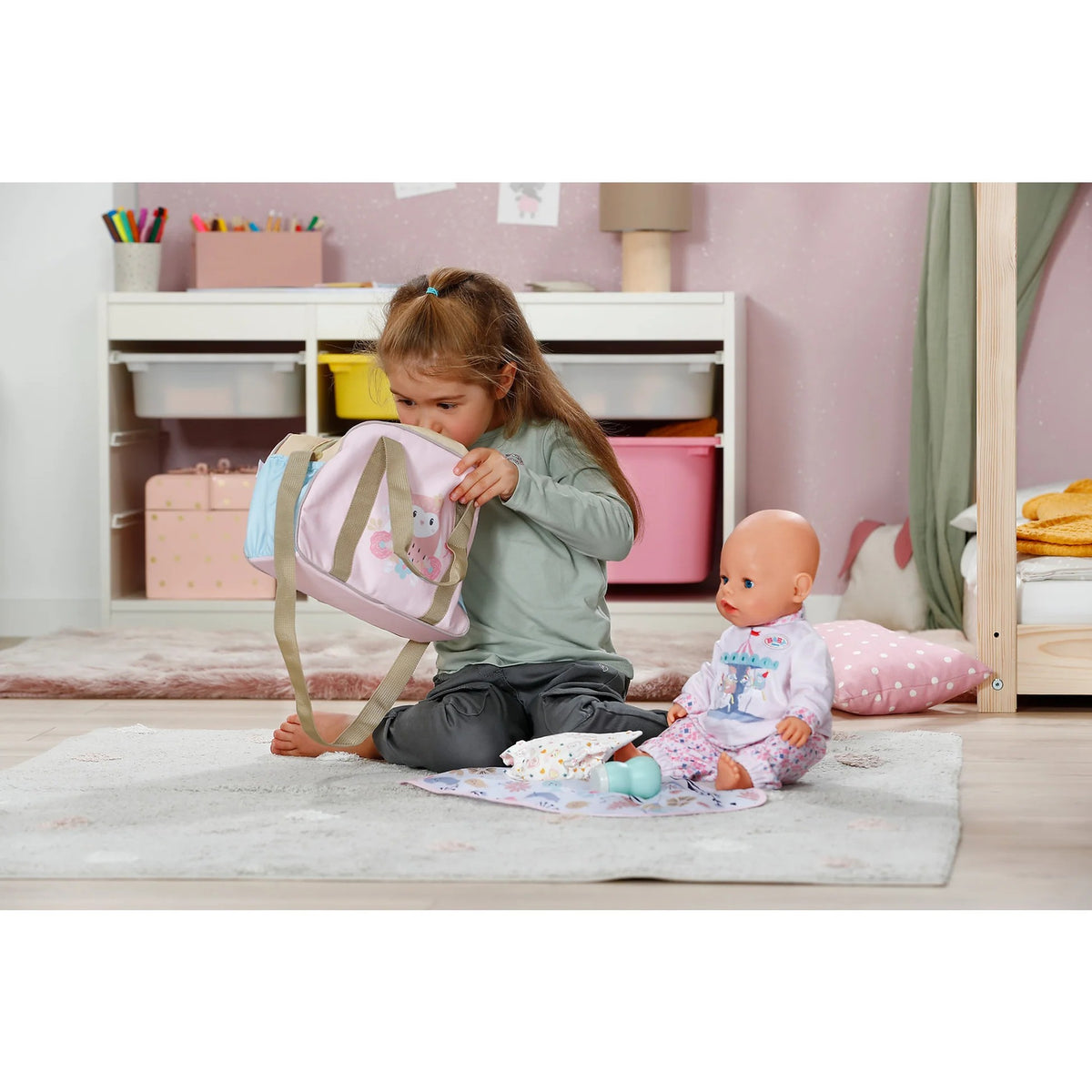 BABY born - Flower Changing Bag Doll Accessory Set