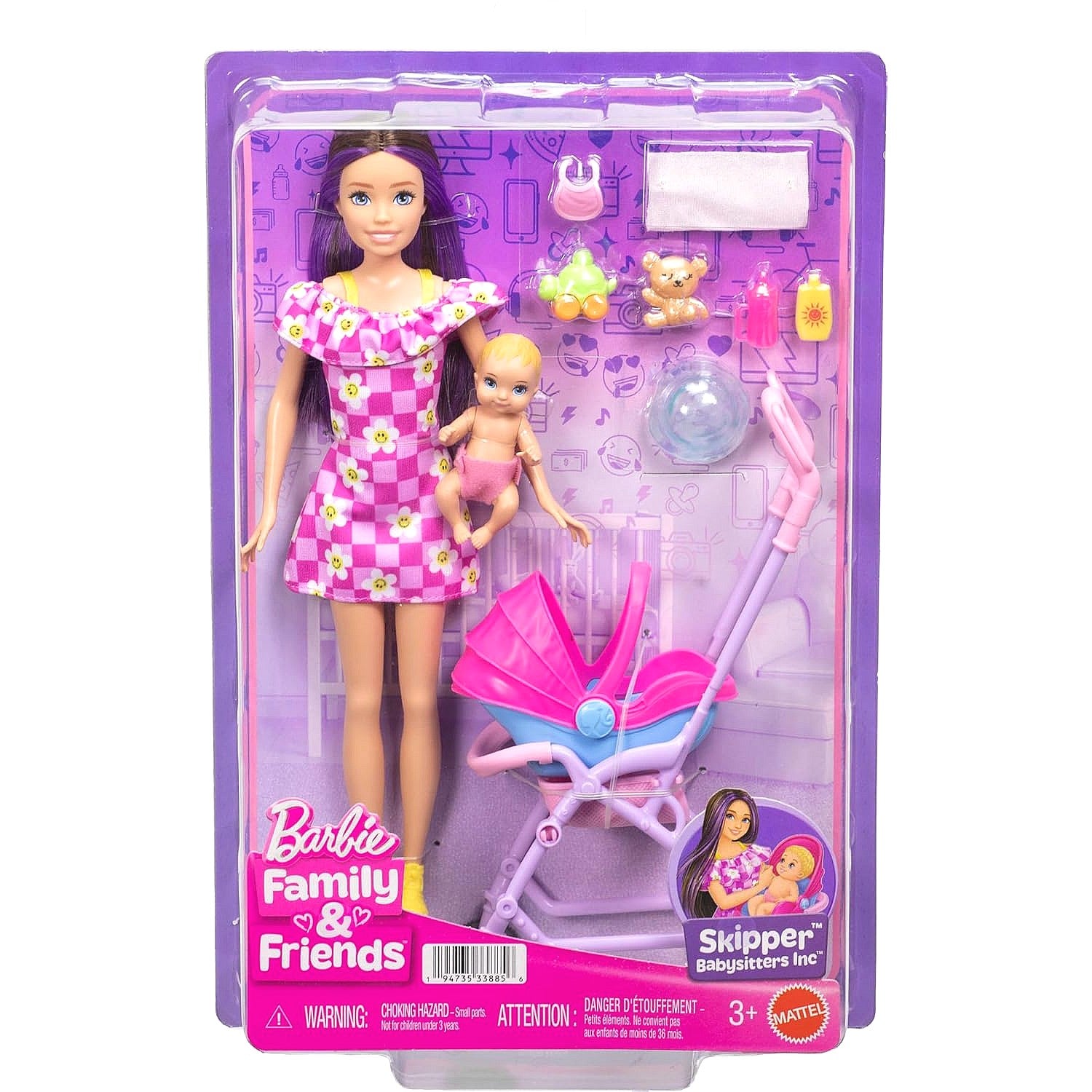 Barbie - Family & Friends Skipper Babysitters Inc. Playset - Mattel