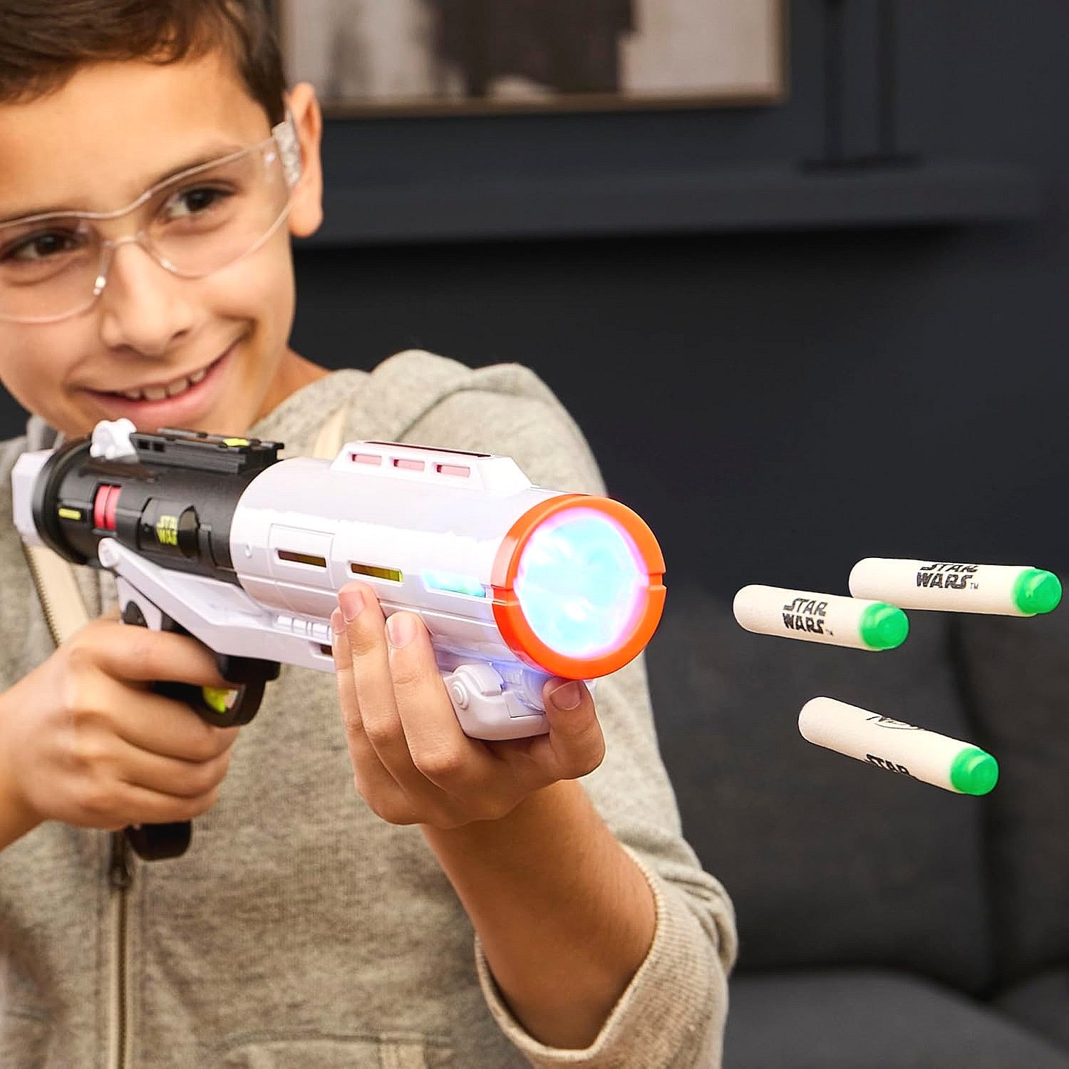 Nerf - GlowStrike Star Wars Stormtrooper Triple Strike Blaster - Hasbro