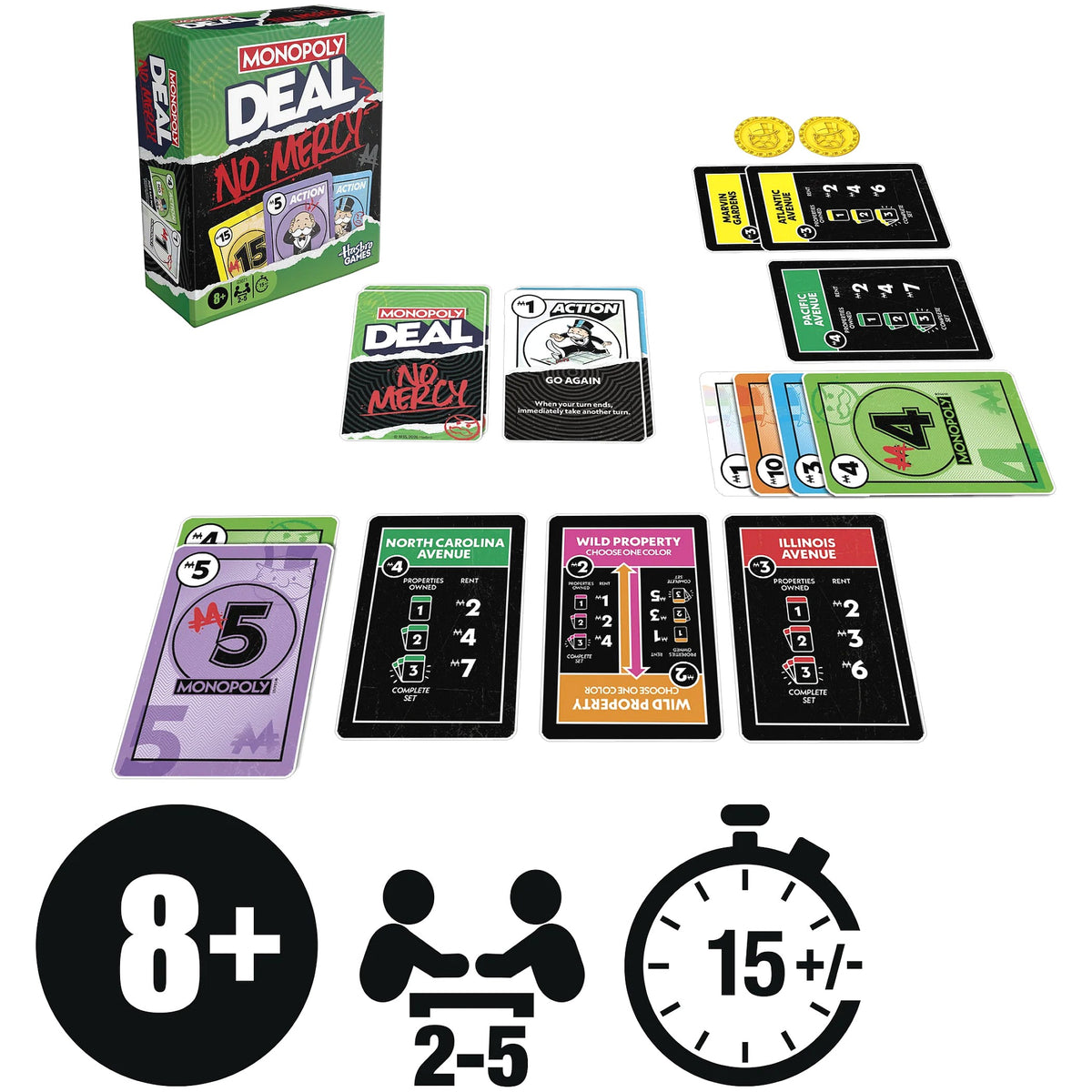 Monopoly - Deal No Mercy Card Game - Hasbro