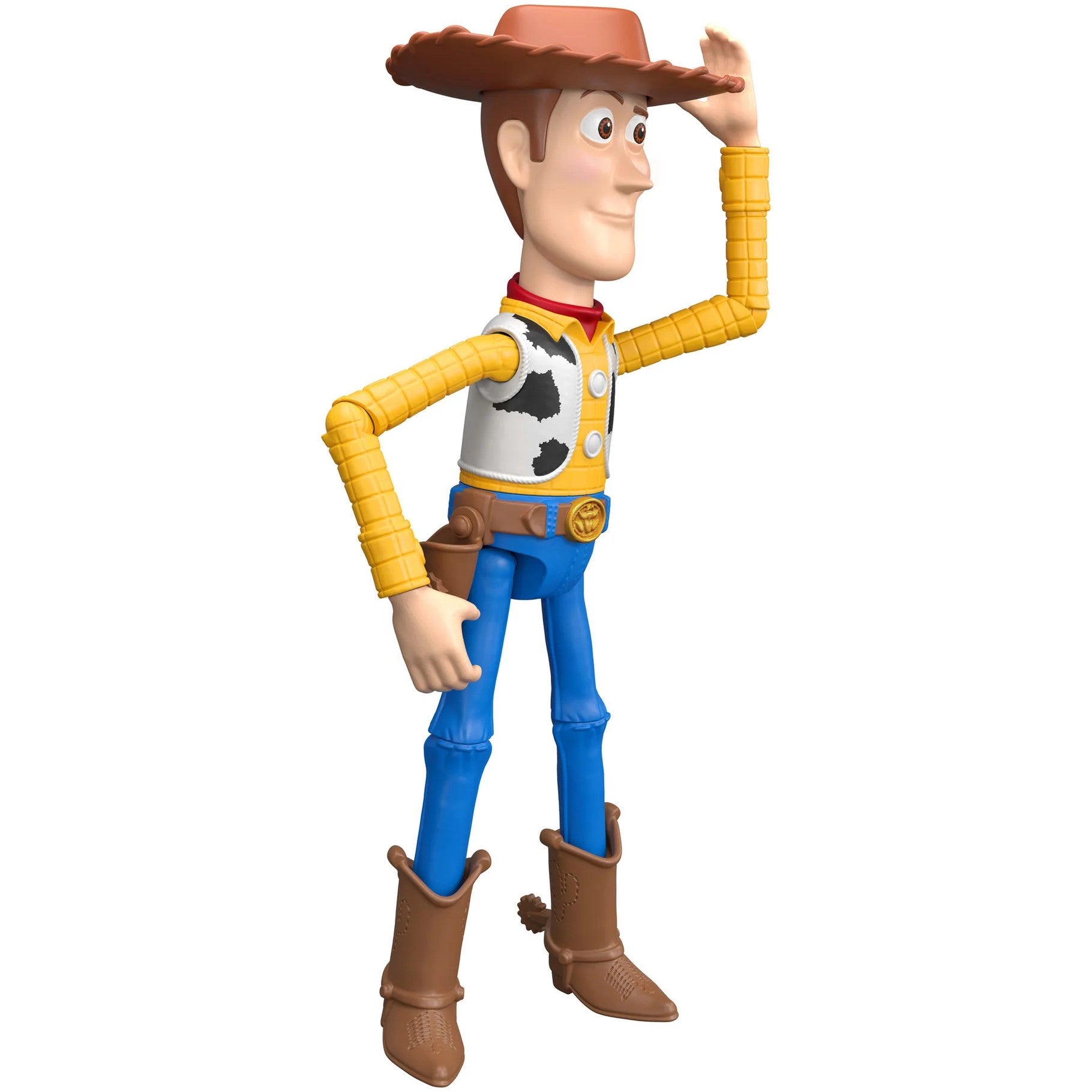 Disney Pixar - Toy Story 5 Woody Figure 12-inch Tall Sheriff 14 Posable Joints - Mattel