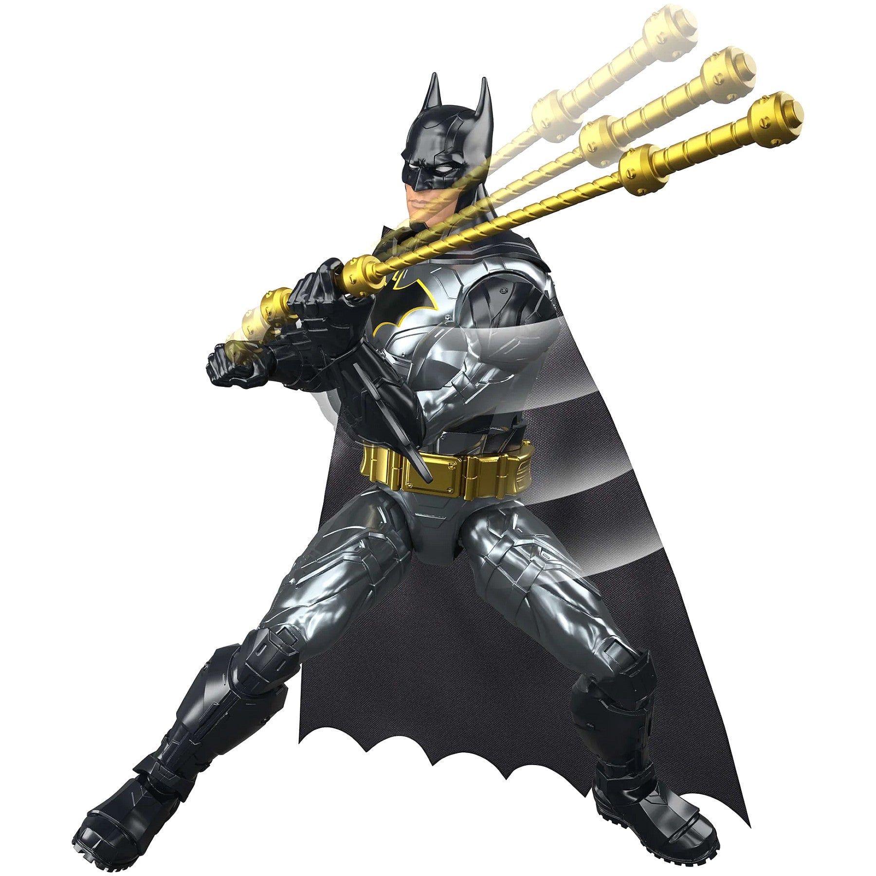 DC - Crime Crusher Batman 12-Inch Action Figure with 25 plus Phrases & Sounds - Mattel