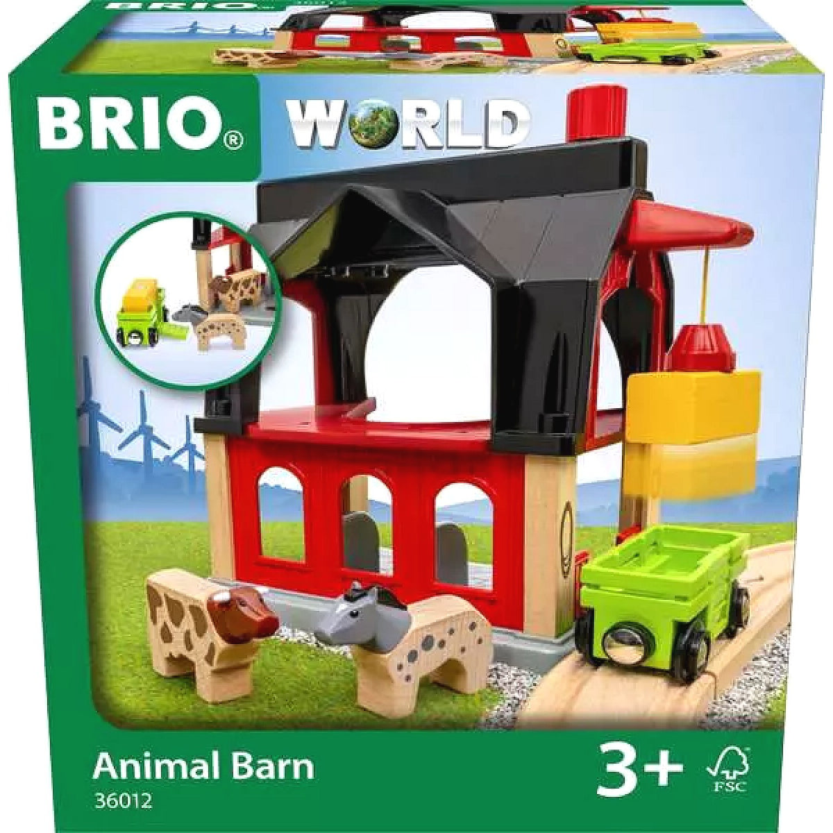 BRIO World - Animal Barn Set 6 Pieces