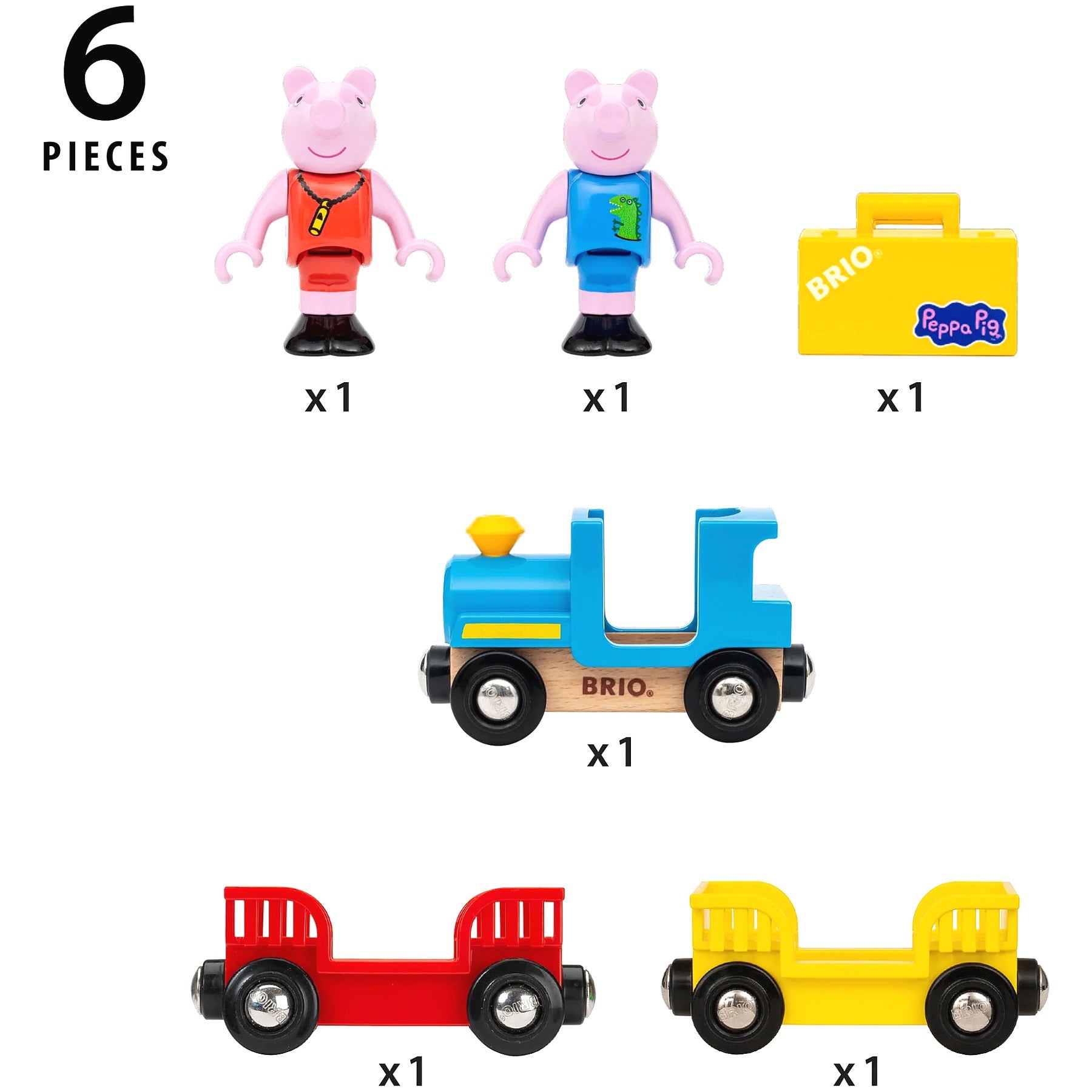 BRIO - Peppa Pig Train Set 5 Pieces
