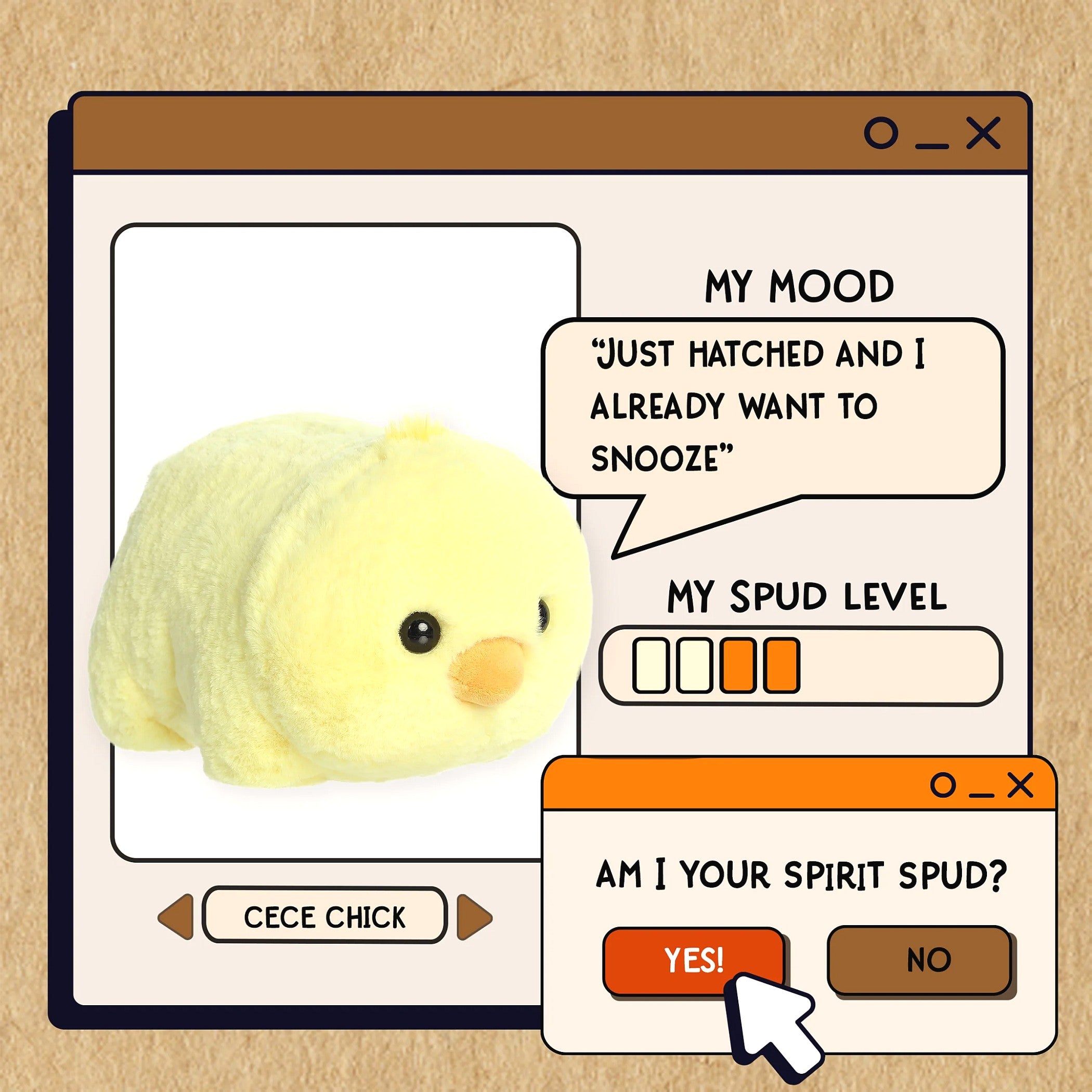 Aurora - Spudsters Cece Chick 10-Inch Plush
