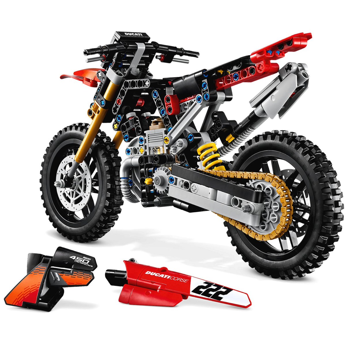 LEGO® 42238 Ducati Desmo450 MX Factory Motorcycle - Technic