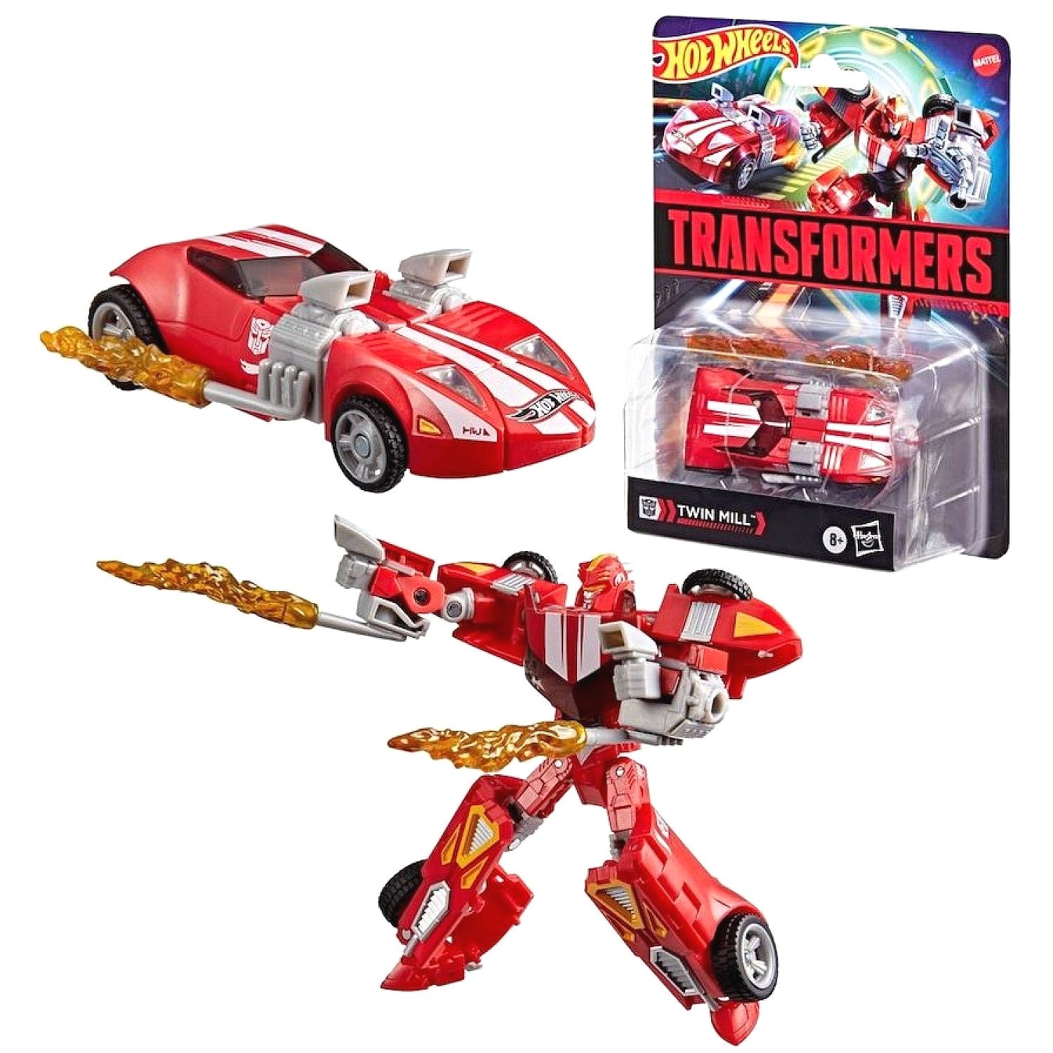 Transformers - Collaborative Hot Wheels X Transformers Twin Mill (Red) Action Figure - Hasbro