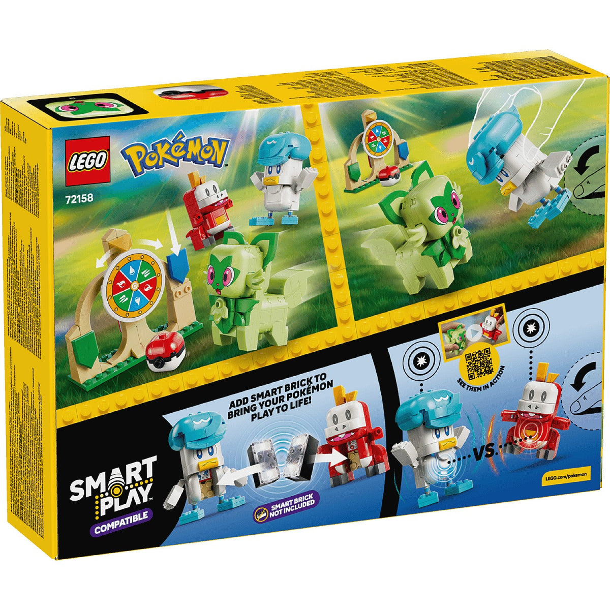 LEGO® 72158 SMART Play™ Compatible Sprigatito Fuecoco and Quaxly Battle - Pokémon™