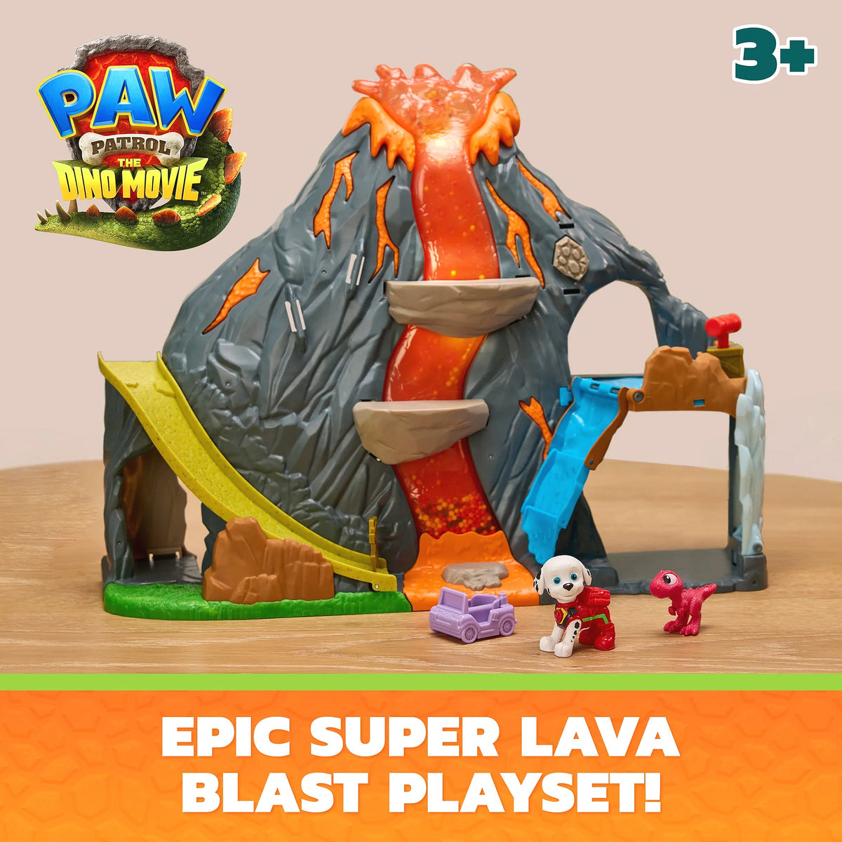 PAW Patrol - The Dino Movie Super Lava Blast Playset - Spin Master