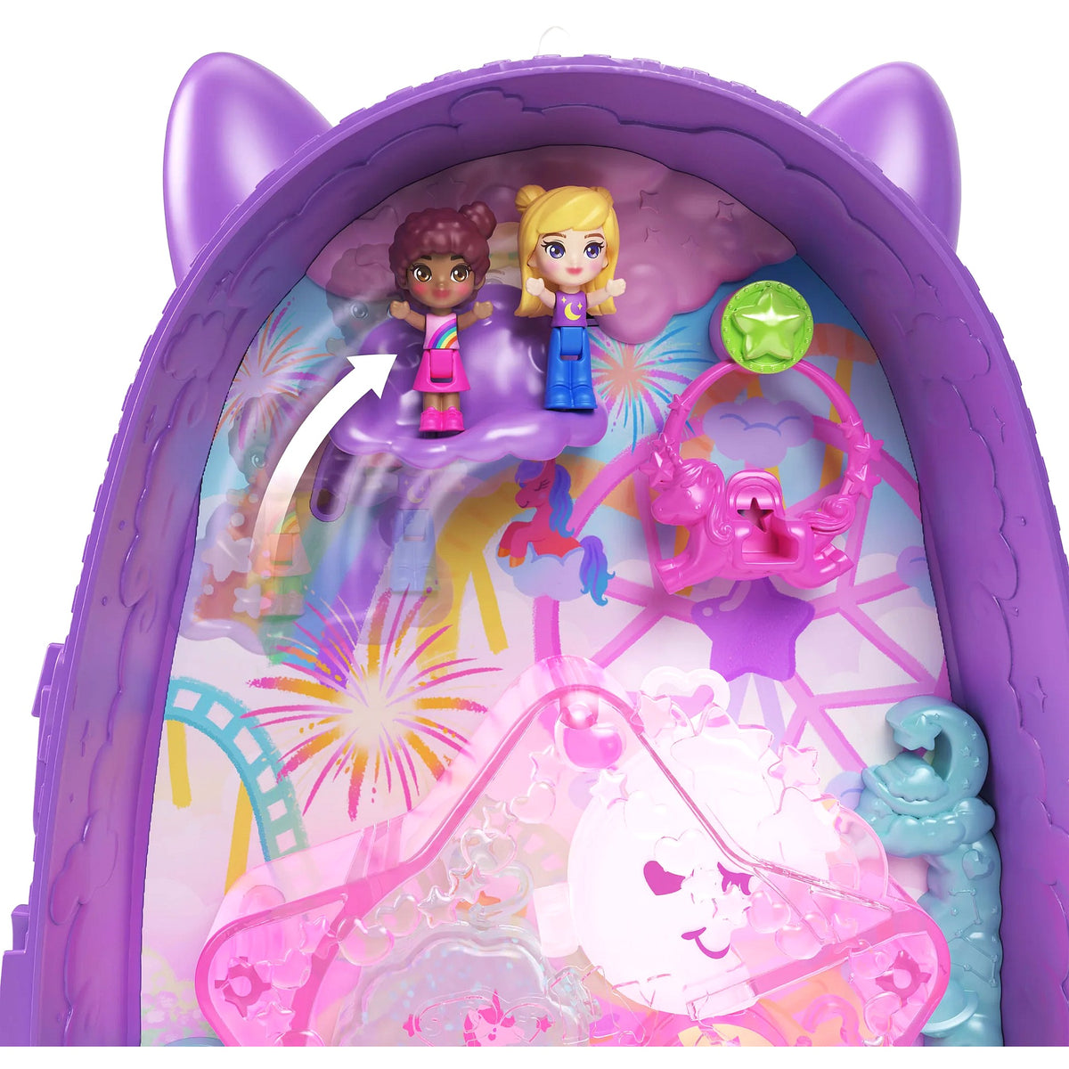 Polly Pocket - Unicorn Travel Backpack Playset - Mattel