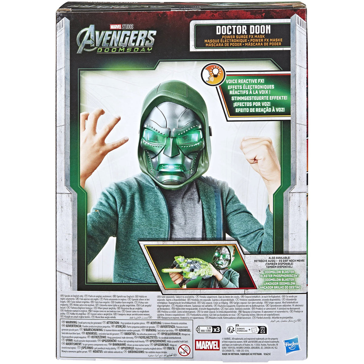 Marvel - Marvel Studios Avengers Doomsday Power Surge FX Mask Doctor Doom - Hasbro