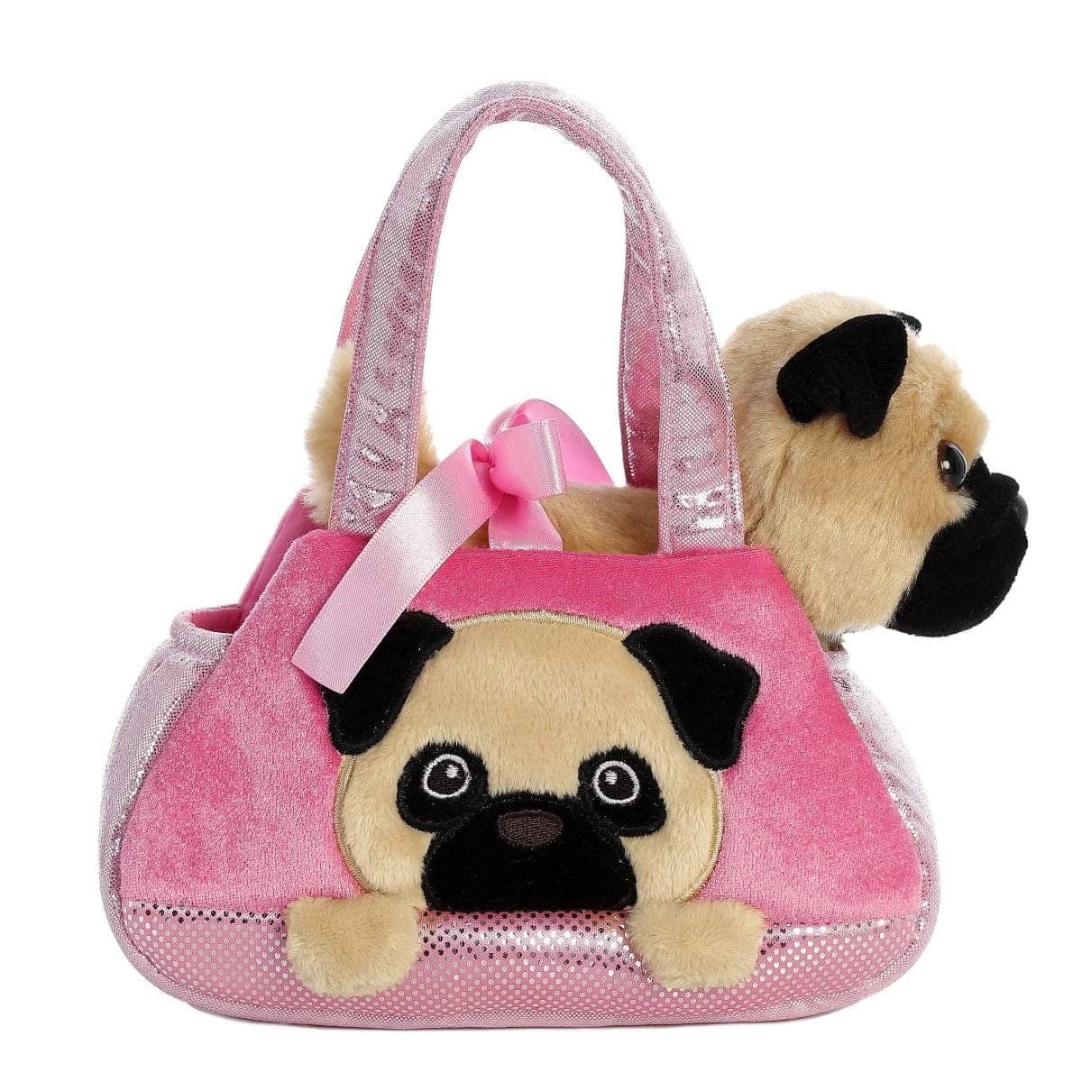 Cotton Candy - Fancy Pals Pug In Pink Pug Bag