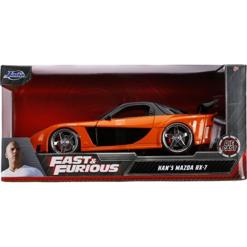 JADA TOYS - FAST & FURIOUS HAN'S MAZDA RX-7 1:24 SCALE DIECAST VEHICLE